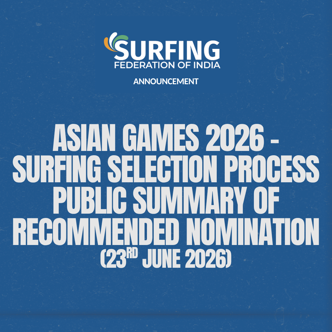 Asian Games 2026 Surfing Team Selection – Public Summary