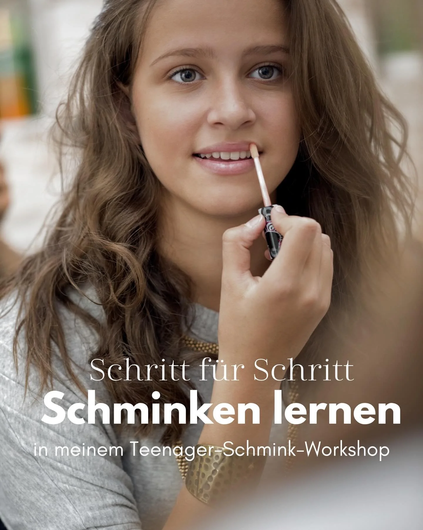 M&ouml;chtest du lernen, dich passend zu schminken? 💄

Du musst nichts k&ouml;nnen
und nichts perfekt machen.

Ich zeige dir,
✔️ worauf du bei deiner Haut achten kannst
✔️ wie du dein Make-up Schritt f&uuml;r Schritt aufbaust

Gemeinsam schminken wi