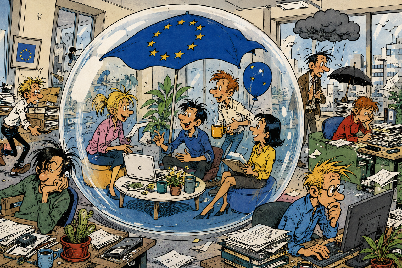 Eurobubble at work: wellbeing and (dis)satisfaction - survey results