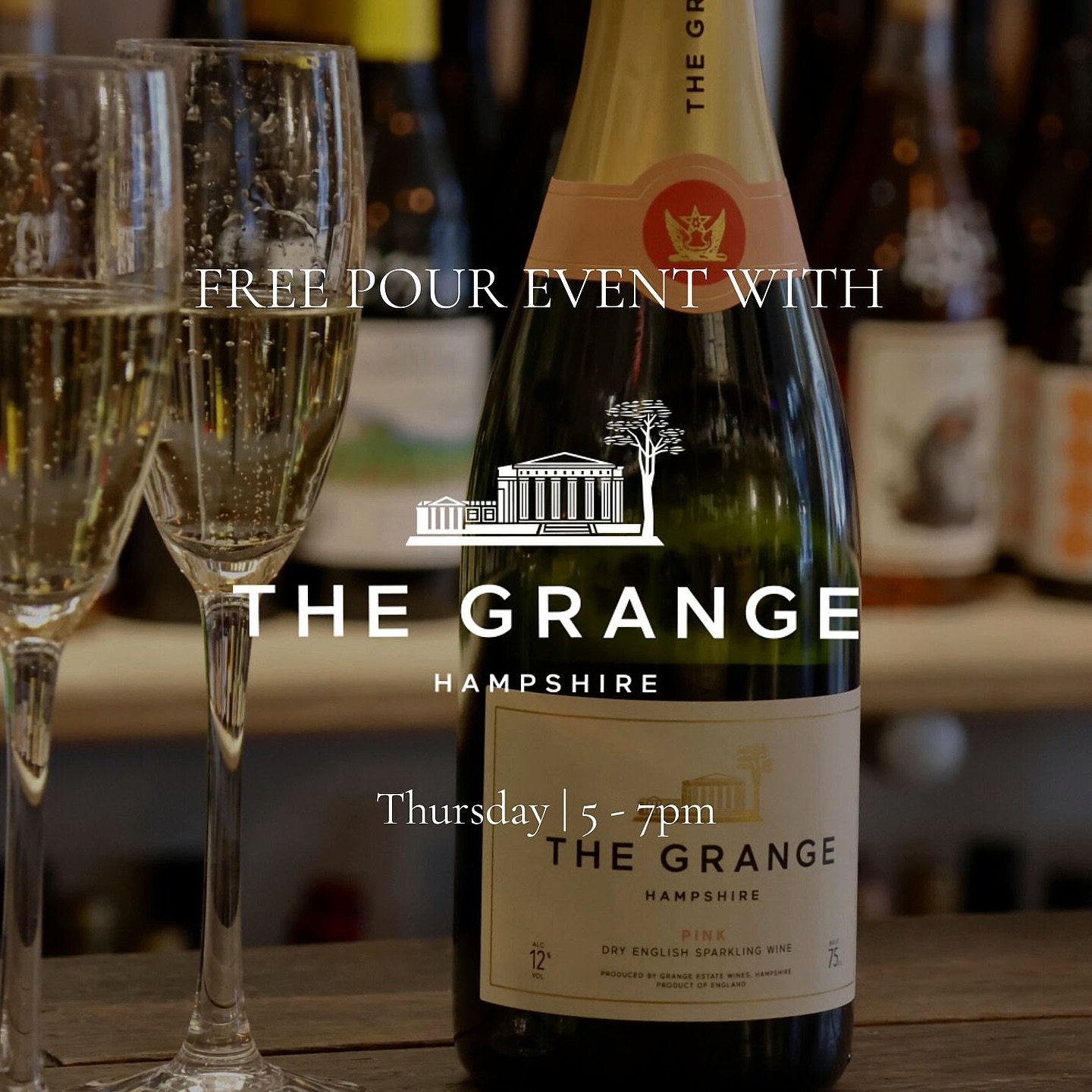 Free Pour Event with @thegrangewine this Thursday ✨

Join us from 5&ndash;7pm this Thursday at Monmouth Street Wines for our next free pour event with Hampshire-based wine makers, The Grange (who are also our English sparkling partner for December) ?