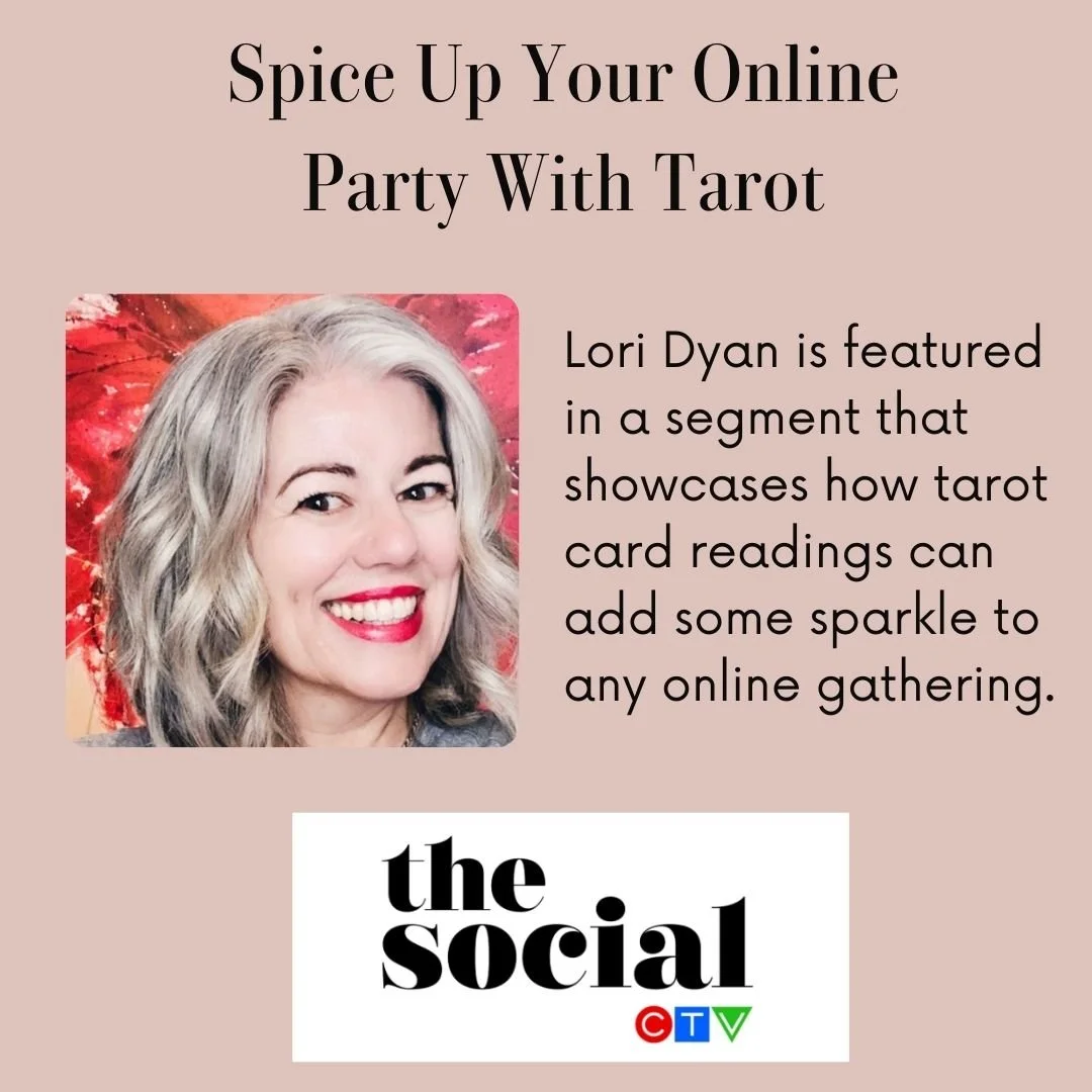 Lori Dyan on CTV The Social  segment about tarot readings for online gatherings.