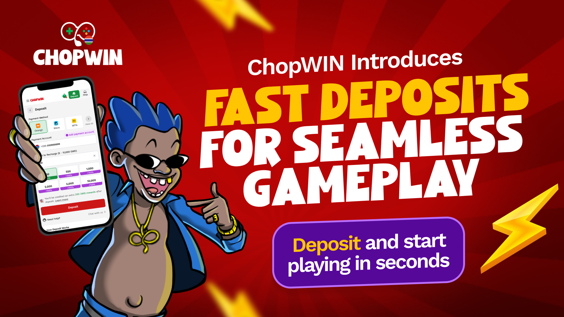 ChopWIN Introduces Fast Deposits for Seamless Gameplay