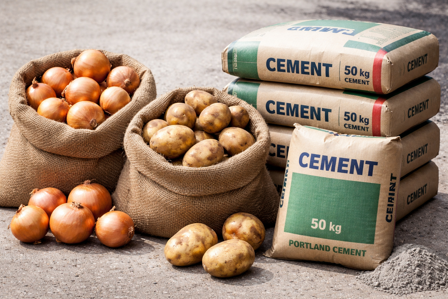 Min. of Trade Imposes Moratorium on Onions and Potatoes, Reinstates Cement Duties