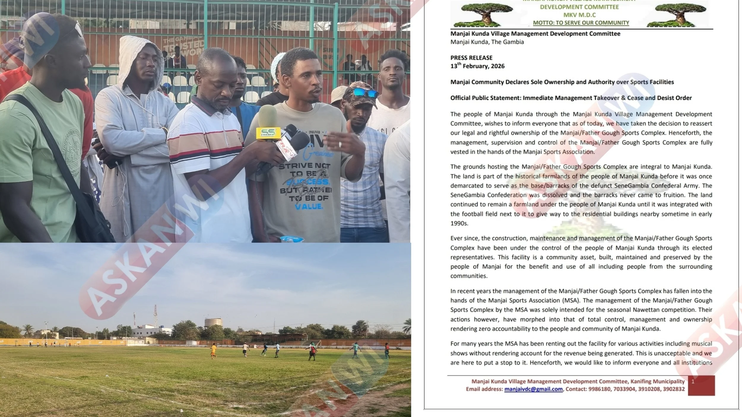 Dreams on Hold: Manjai Park Dispute Leaves Young Footballers Out of Nawettan for Second Year