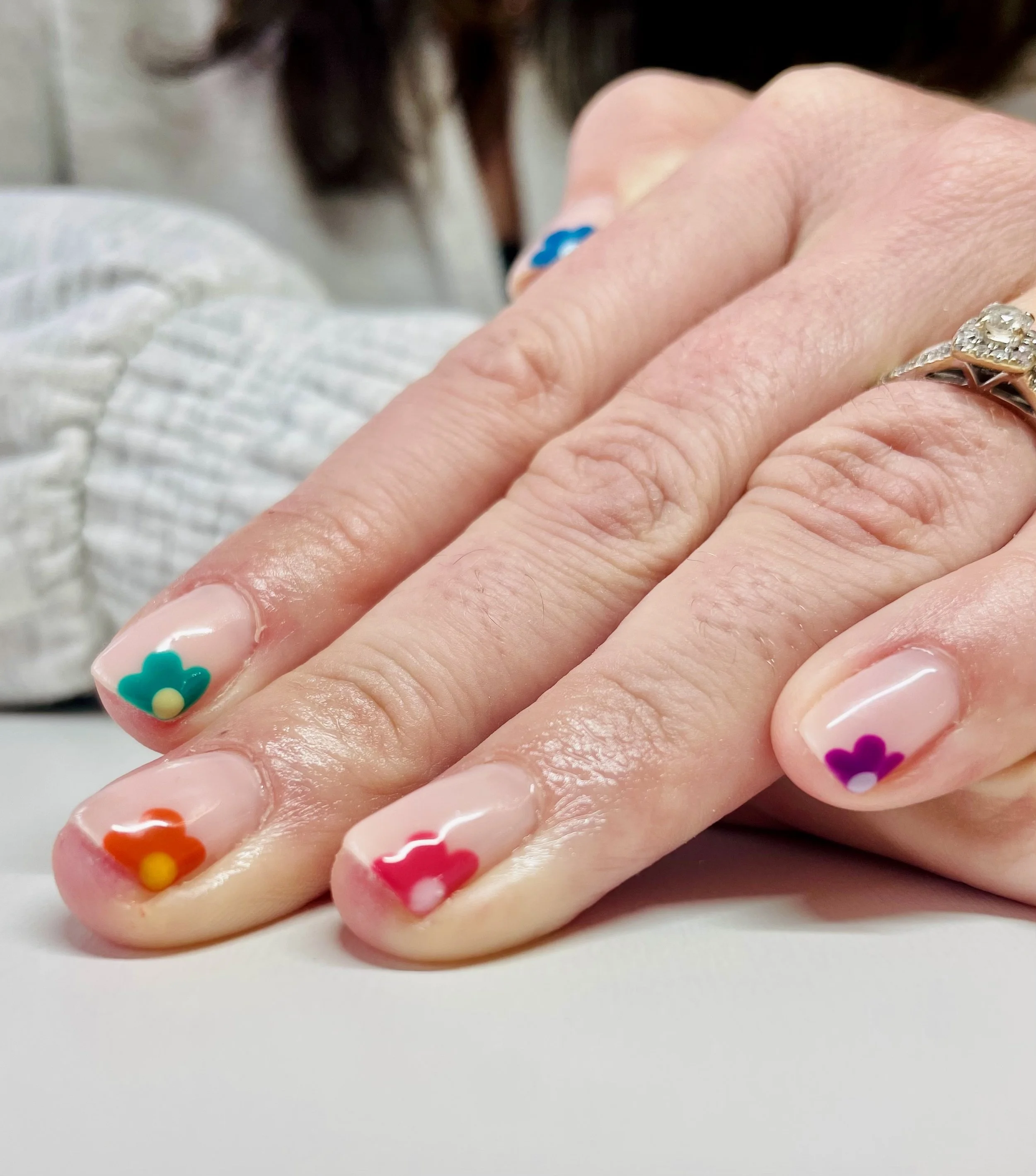 Nail Art bespoke design at The Beauty House Cheshire Sandbach. Nails, BIAB, Builder Gel, Gel Bottle