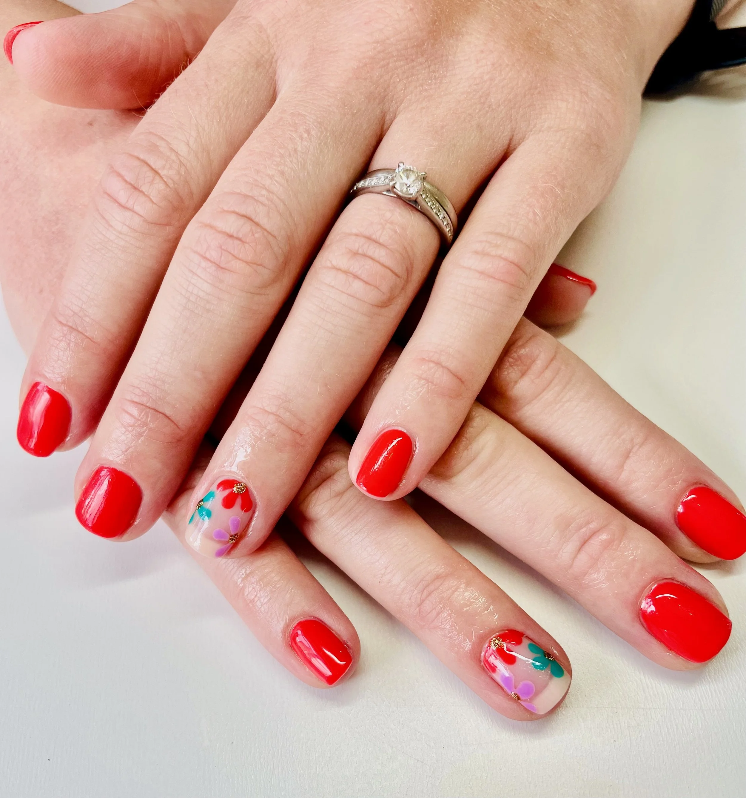 Nail Art bespoke design at The Beauty House Cheshire Sandbach. Nails, BIAB, Builder Gel, Gel Bottle