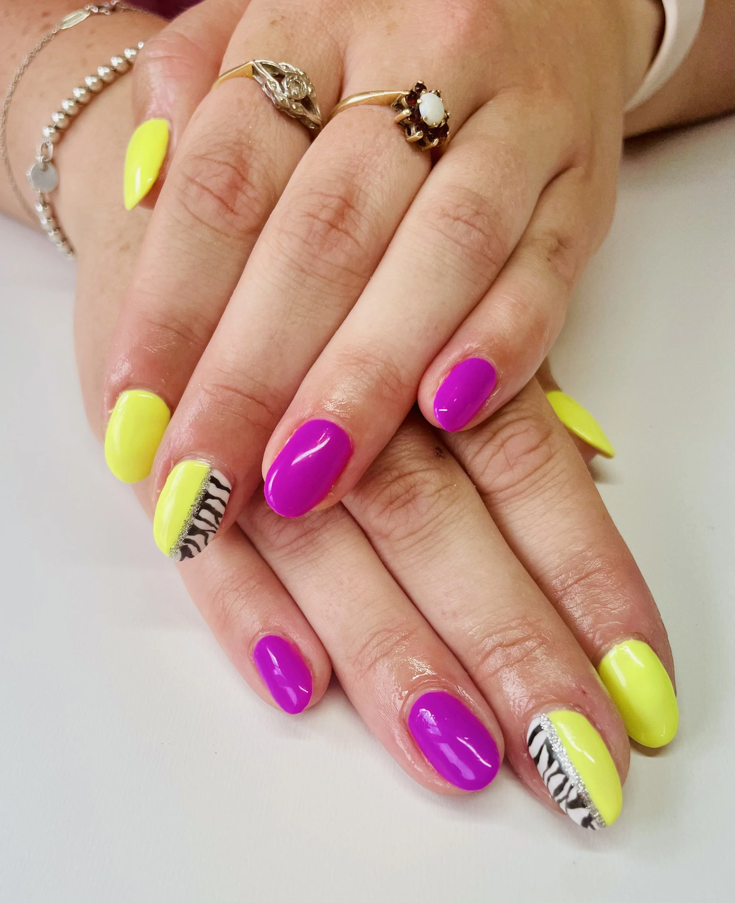 Nail Art bespoke design at The Beauty House Cheshire Sandbach. Nails, BIAB, Builder Gel, Gel Bottle