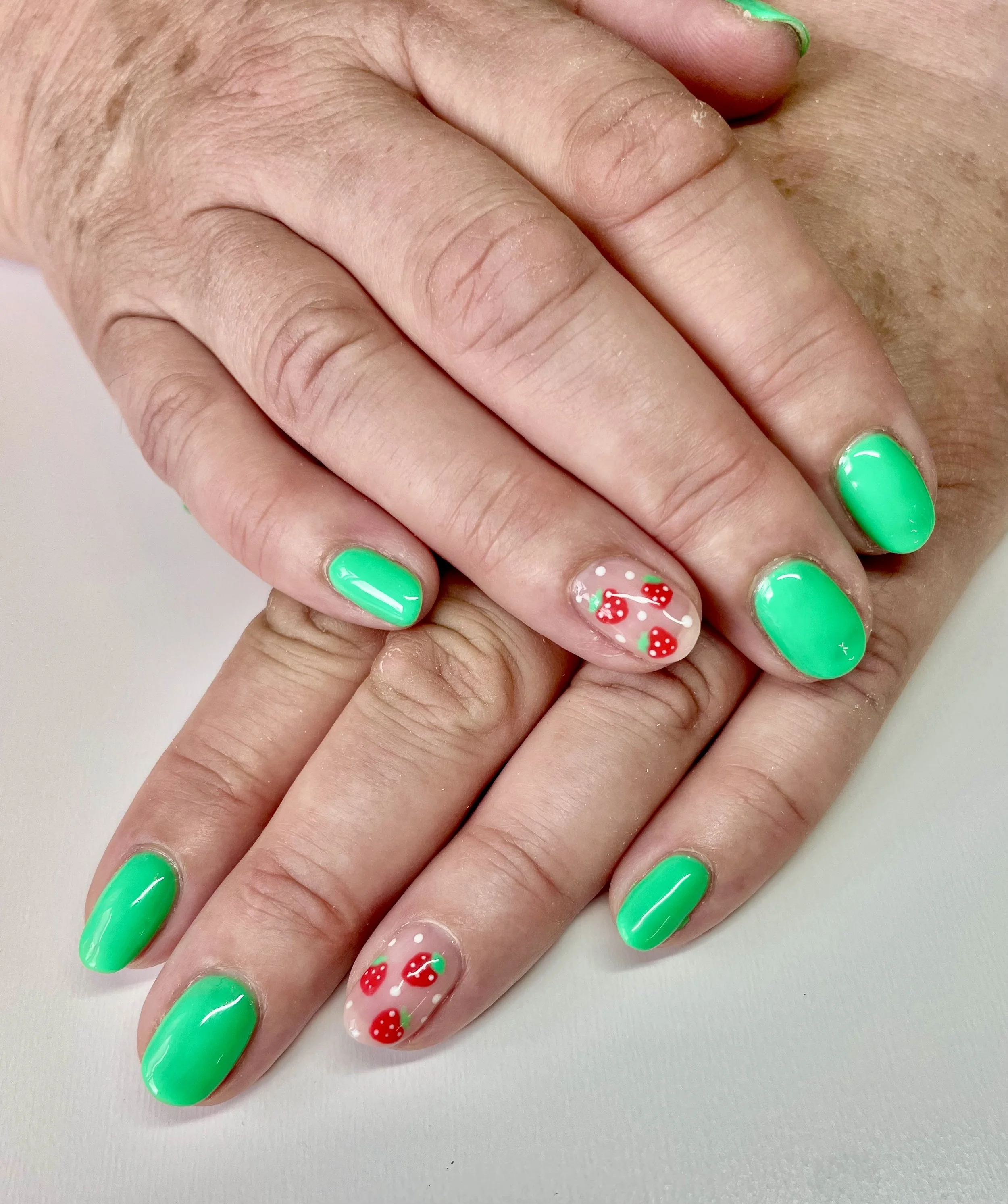 Nail Art bespoke design at The Beauty House Cheshire Sandbach. Nails, BIAB, Builder Gel, Gel Bottle