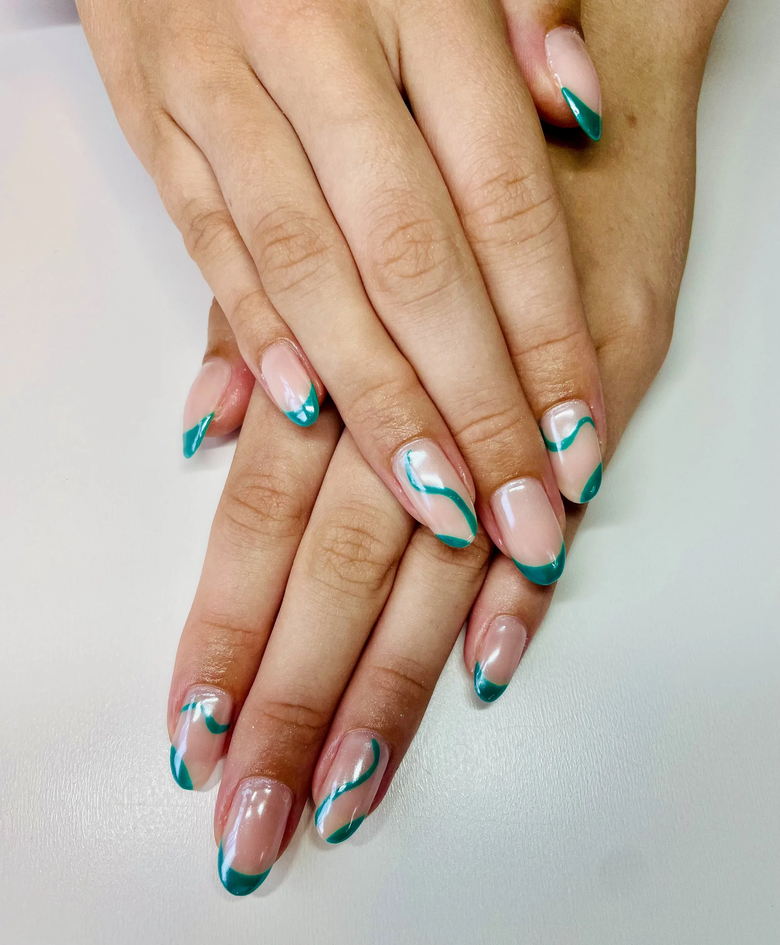 Nail Art bespoke design at The Beauty House Cheshire Sandbach. Nails, BIAB, Builder Gel, Gel Bottle