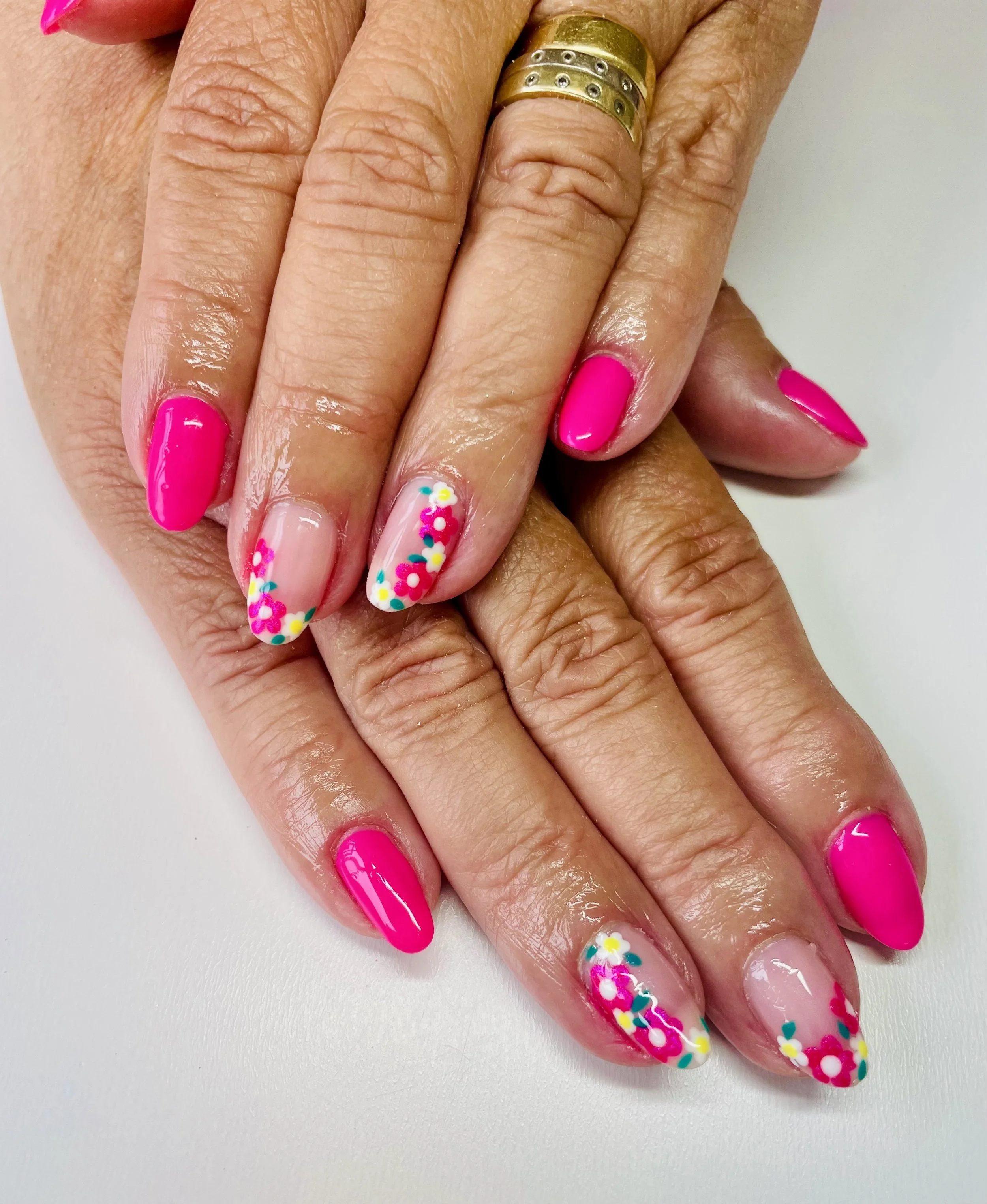 Nail Art bespoke design at The Beauty House Cheshire Sandbach. Nails, BIAB, Builder Gel, Gel Bottle