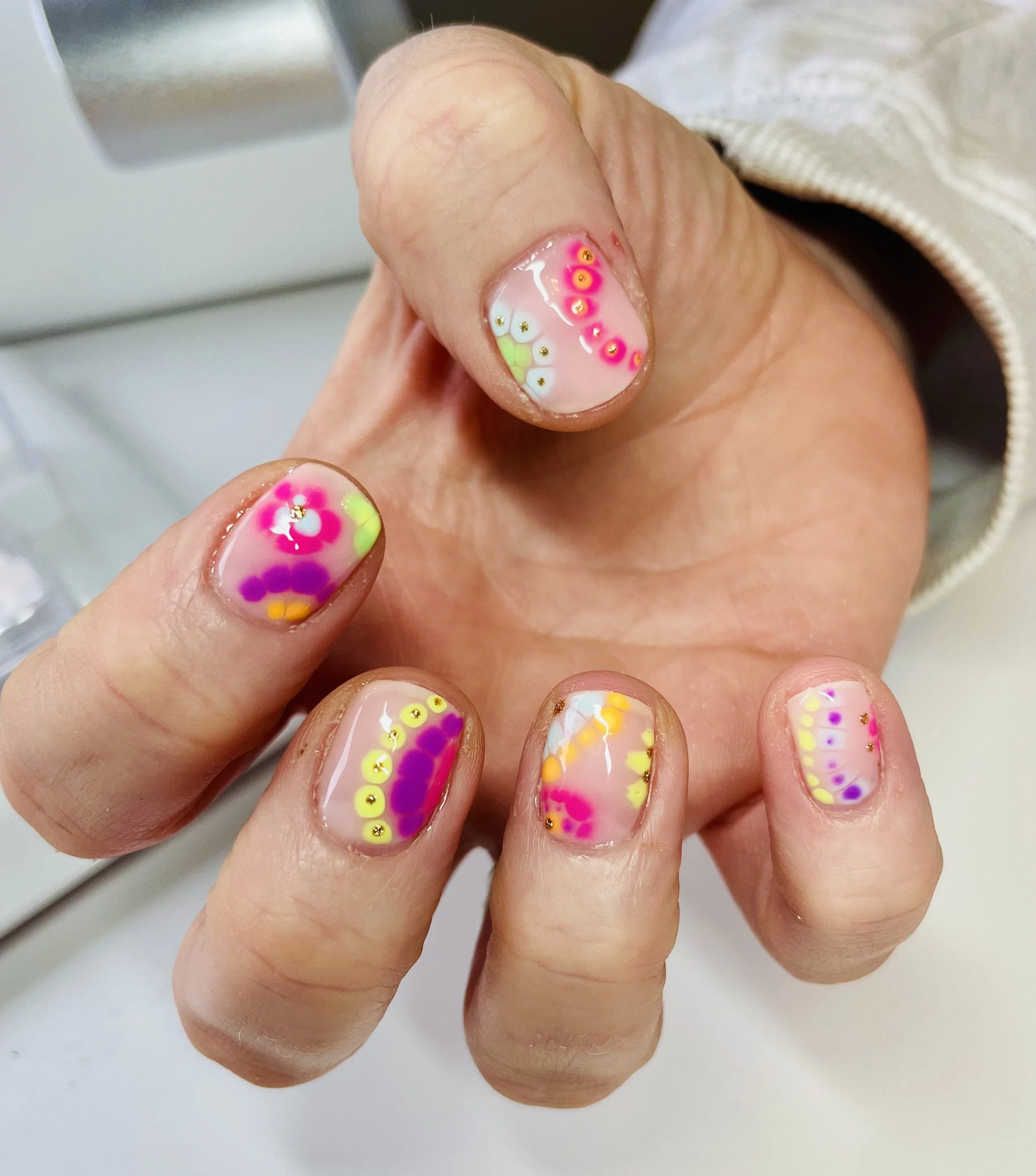 Nail Art bespoke design at The Beauty House Cheshire Sandbach. Nails, BIAB, Builder Gel, Gel Bottle