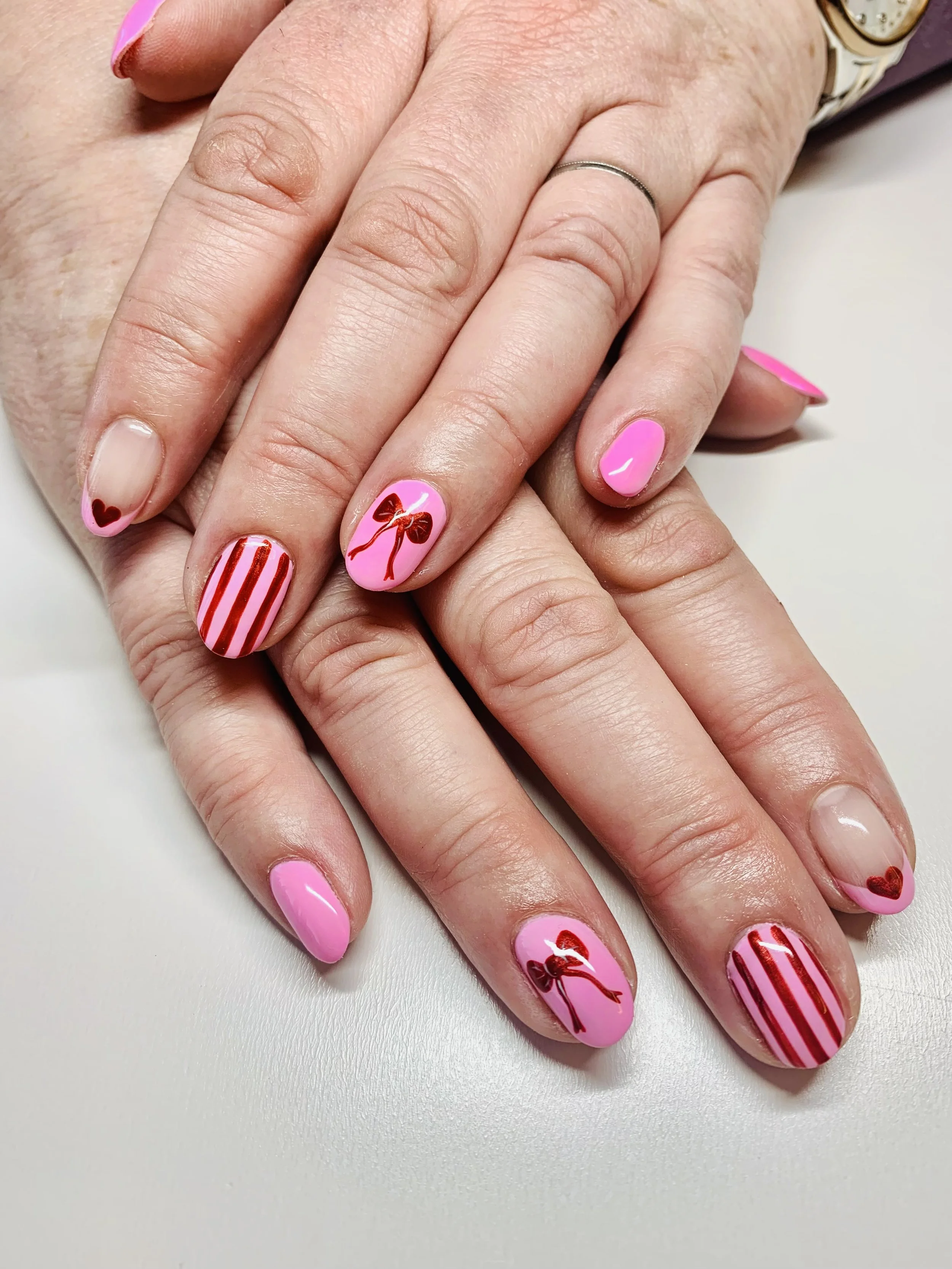 Nail Art bespoke design at The Beauty House Cheshire Sandbach. Nails, BIAB, Builder Gel, Gel Bottle