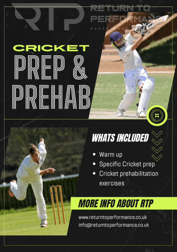 Cricket Preparation and Prehab Program
