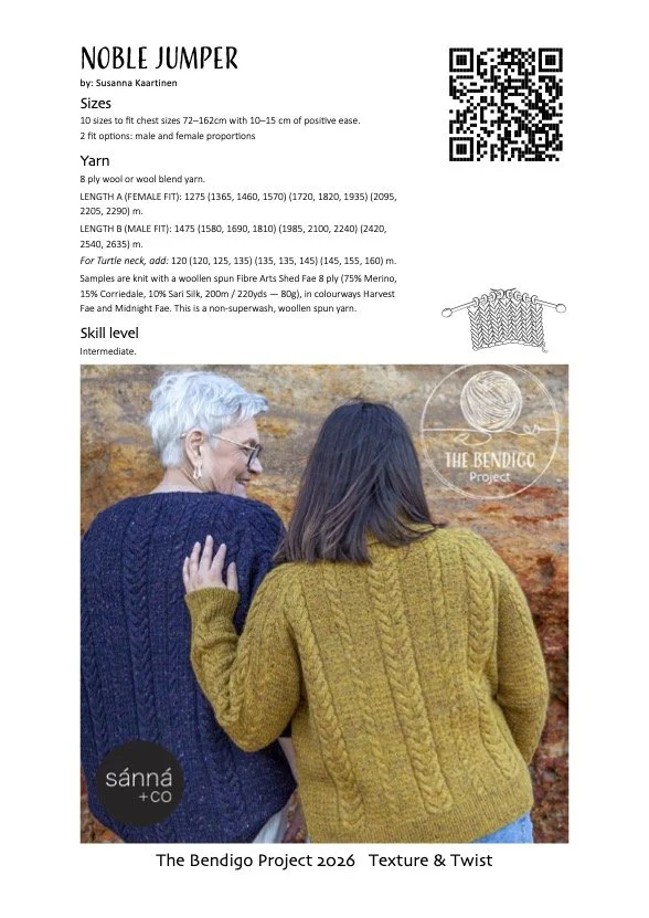 [PRE-ORDER] Noble Sweater Kit - The Bendigo Project