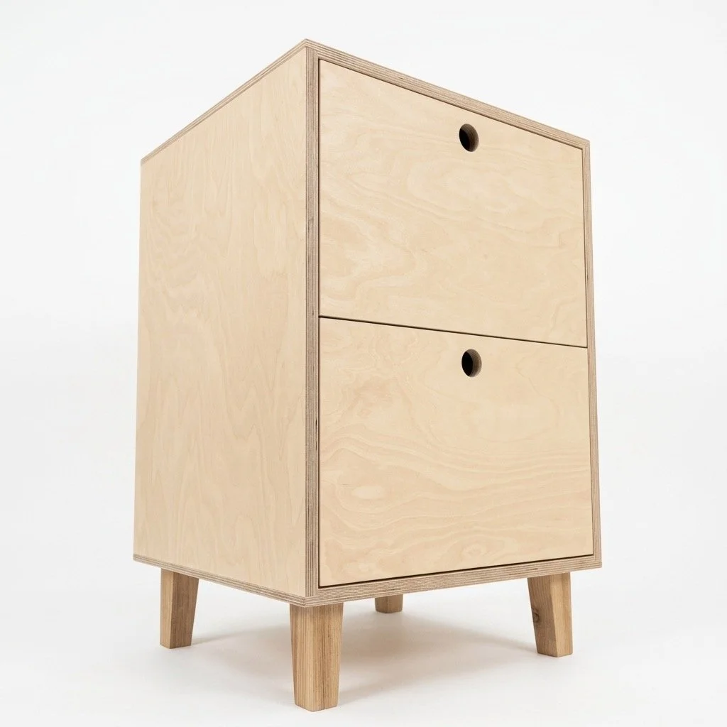 Freestanding birch plywood vanity unit side.JPG