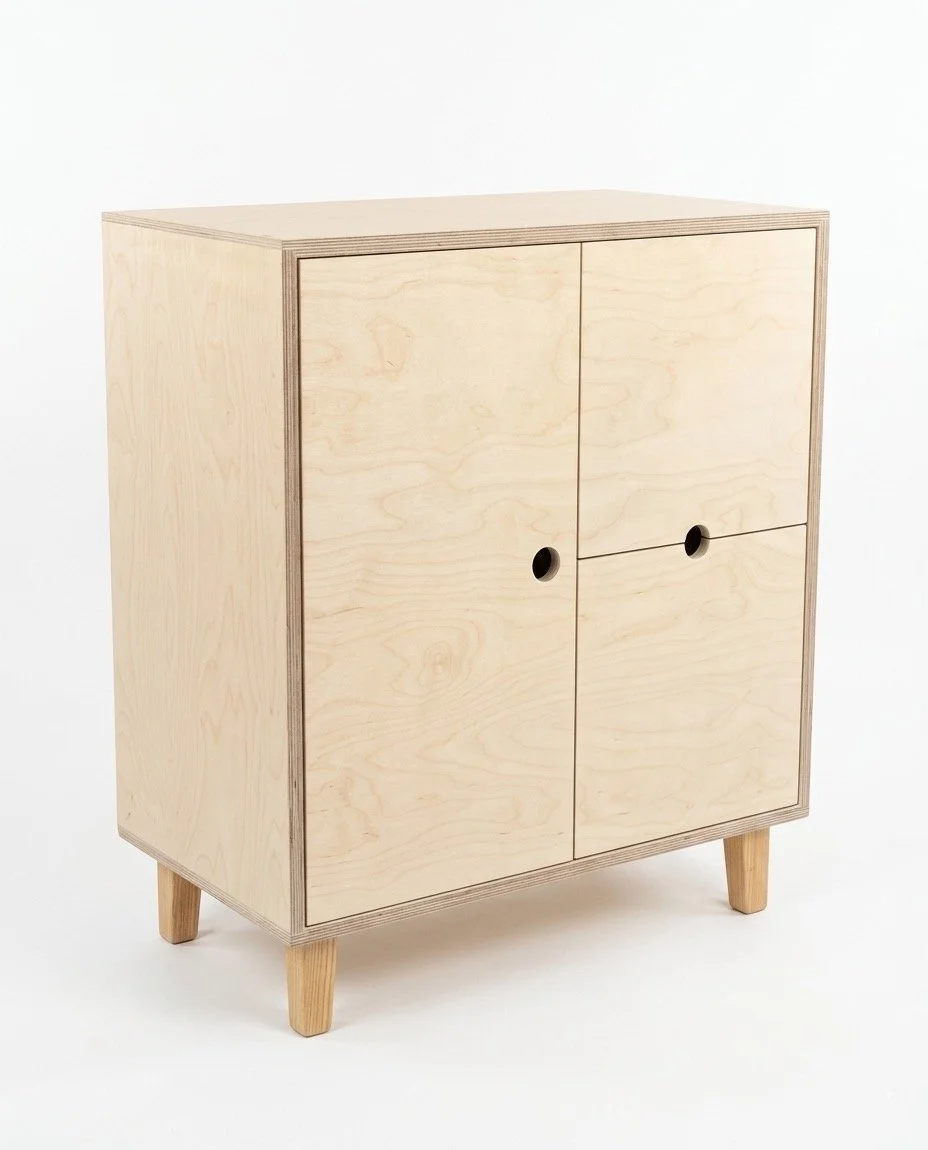 Birch Plywood Sideboard Cabinet side.JPG