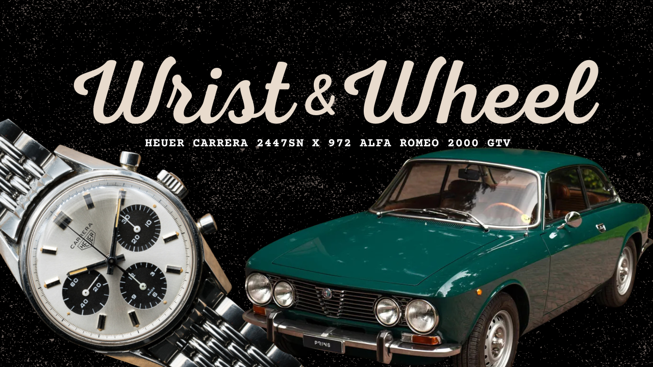 Vol. 28: 1972 Alfa Romeo 2000 GTV × Heuer Carrera 2447SN
