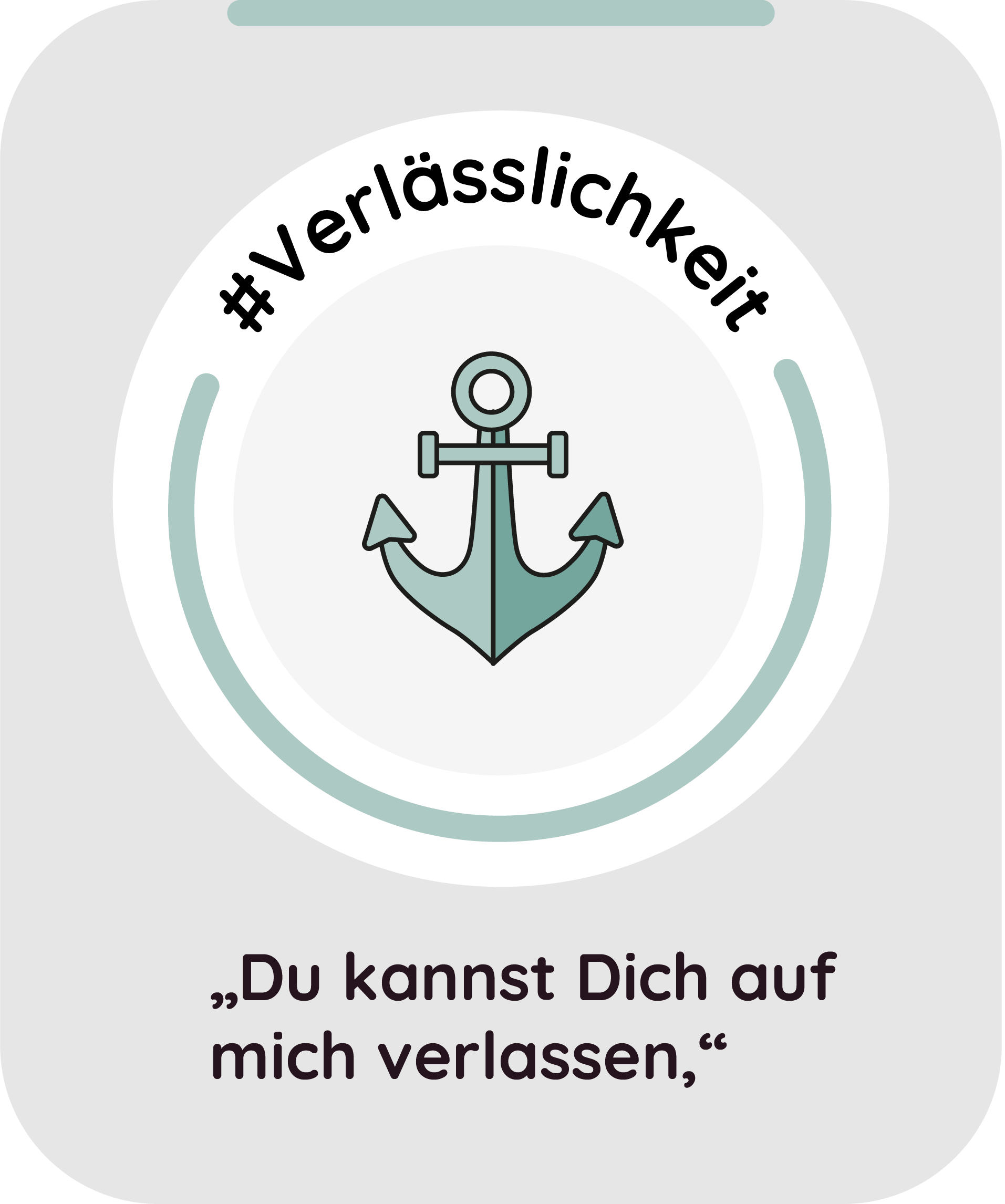Werte Unternehmen Verlässlichkeit Ich nehme mir die Zeit um mich in Deine Situation hineinzuversetzen.