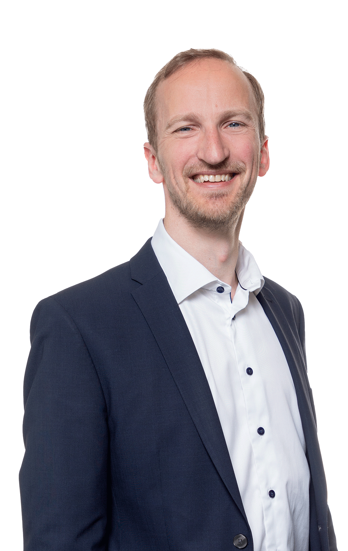 Joscha Metze, einer der Geschäftsführer von  Hochfrequenz Unternehmensberatung GmbH, freundlich lächelt