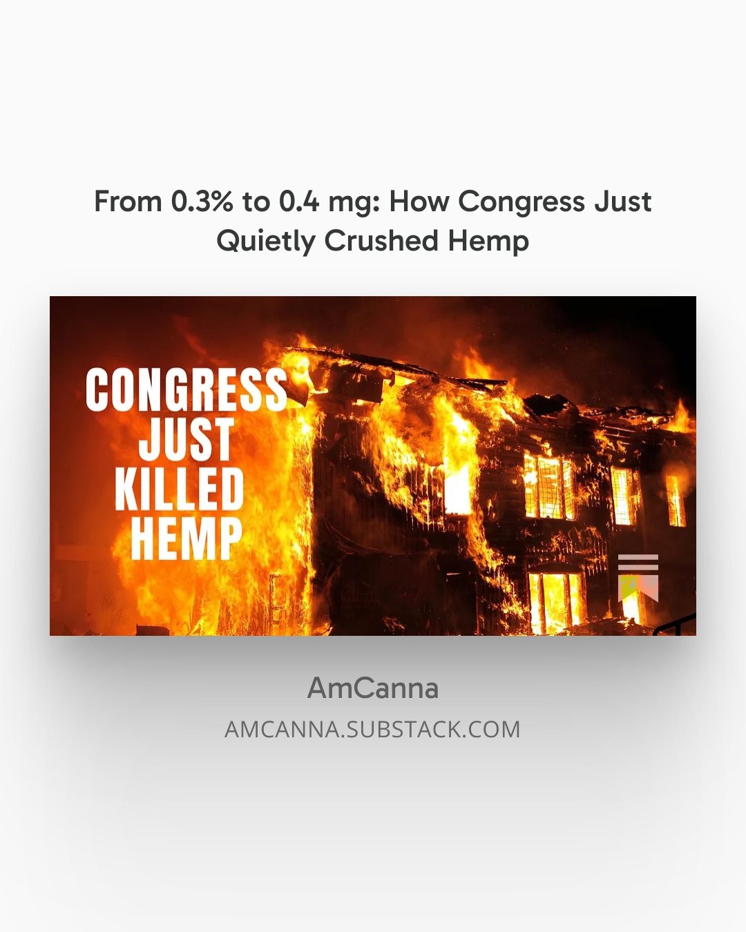 How Congress Quietly Crushed Hemp