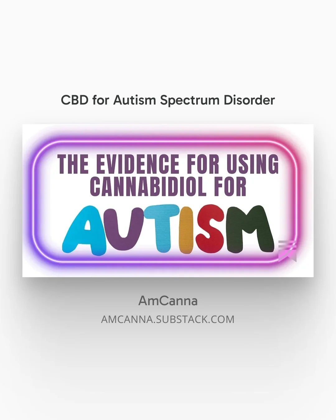 CBD for Autism Spectrum Disorder