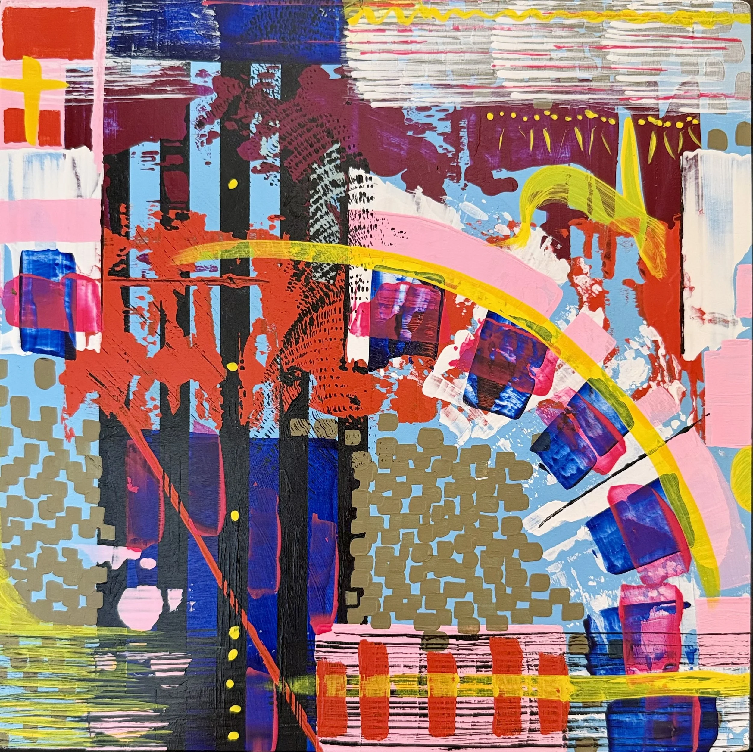 Make a Decision
12x12 inches, acrylic on wood panel, 2023