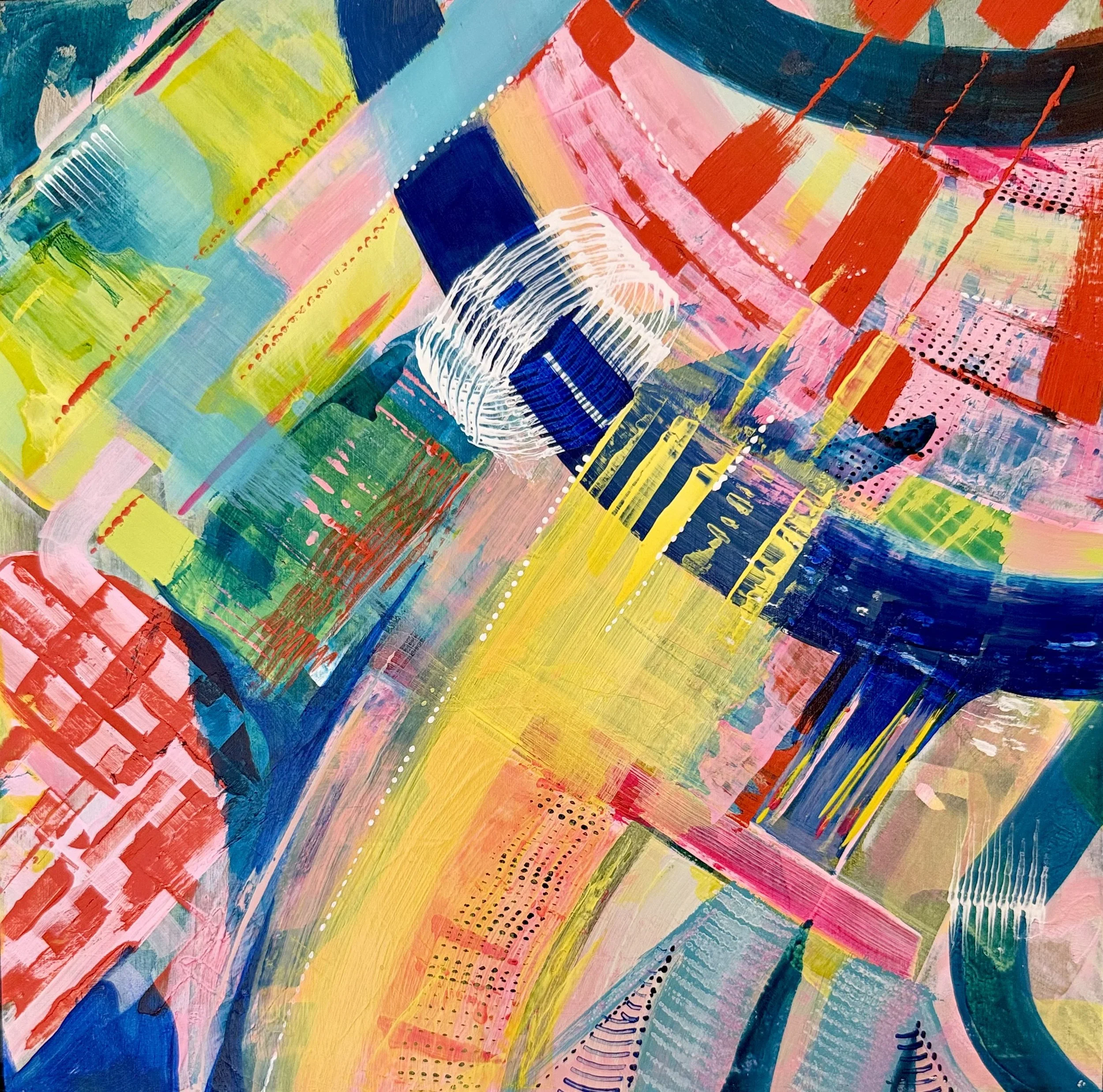 Flush the Line
12x12 inches, acrylic on wood panel, 2023