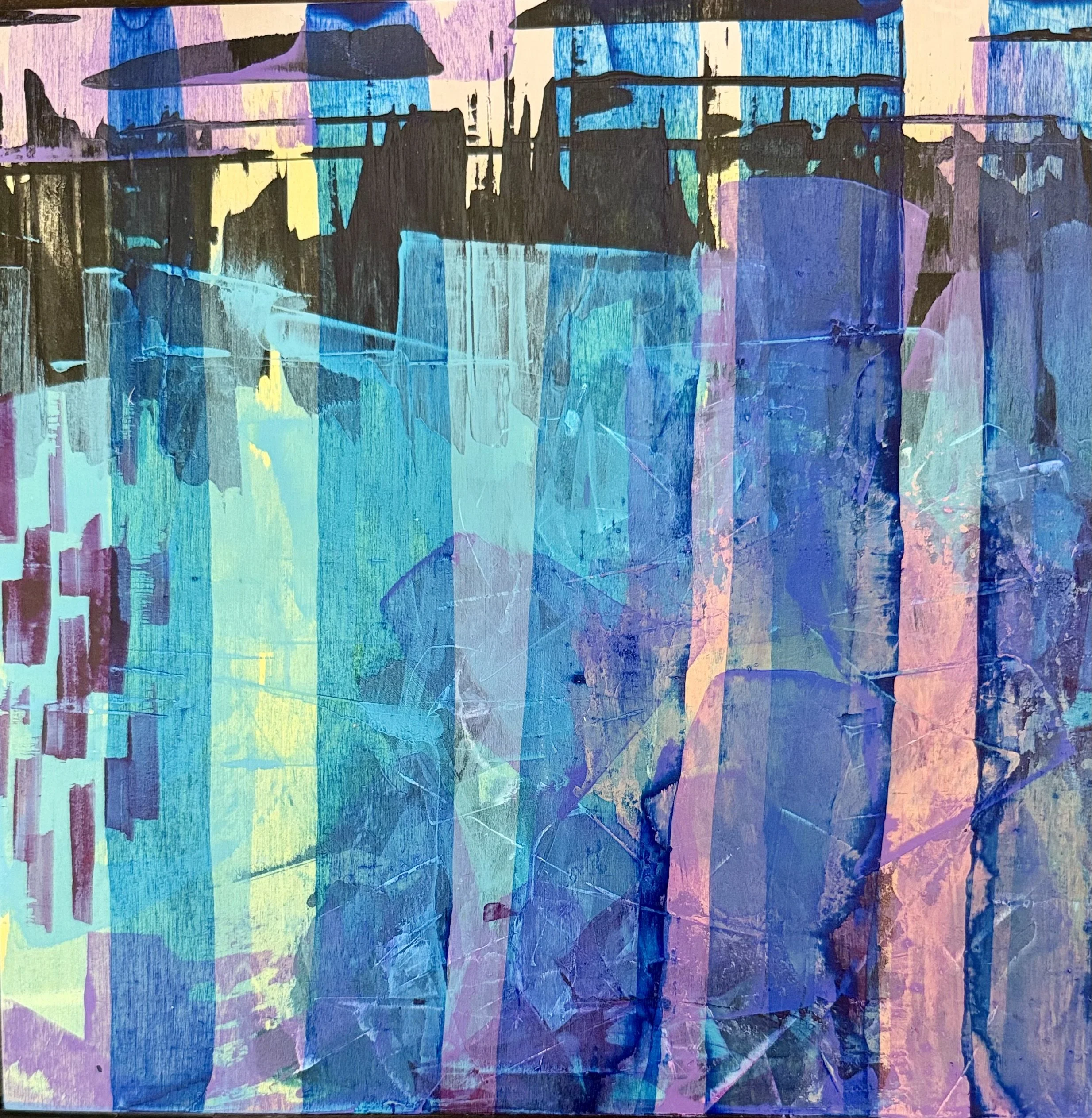 Futuristic
12x12 inches, acrylic on wood panel, 2022