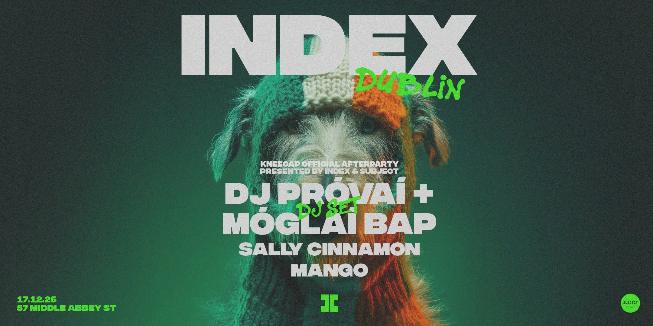 Index x Subject: Kneecap Official Afterparty