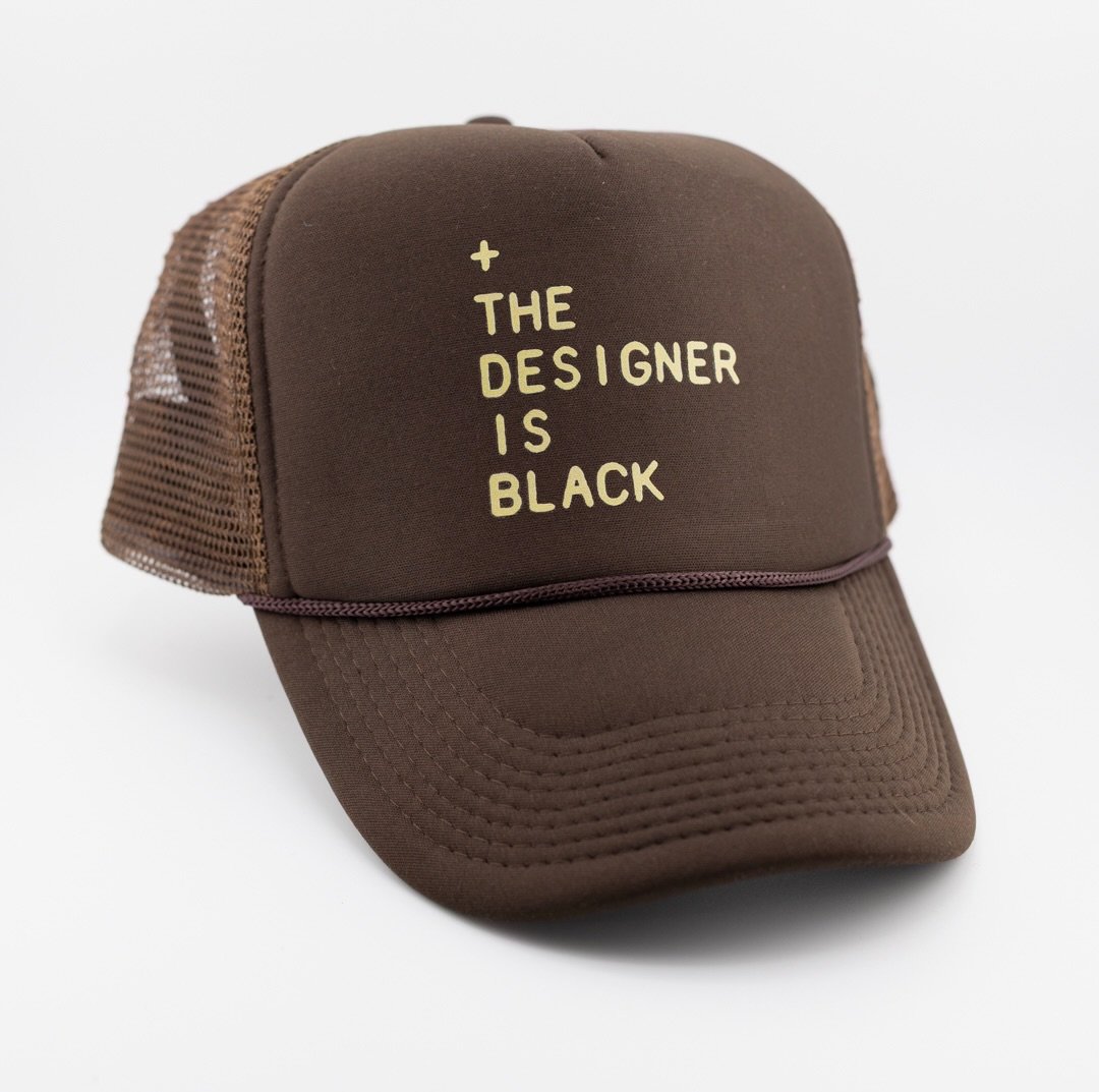 +TDIB Trucker Hat Yellow Pastel Chocolate