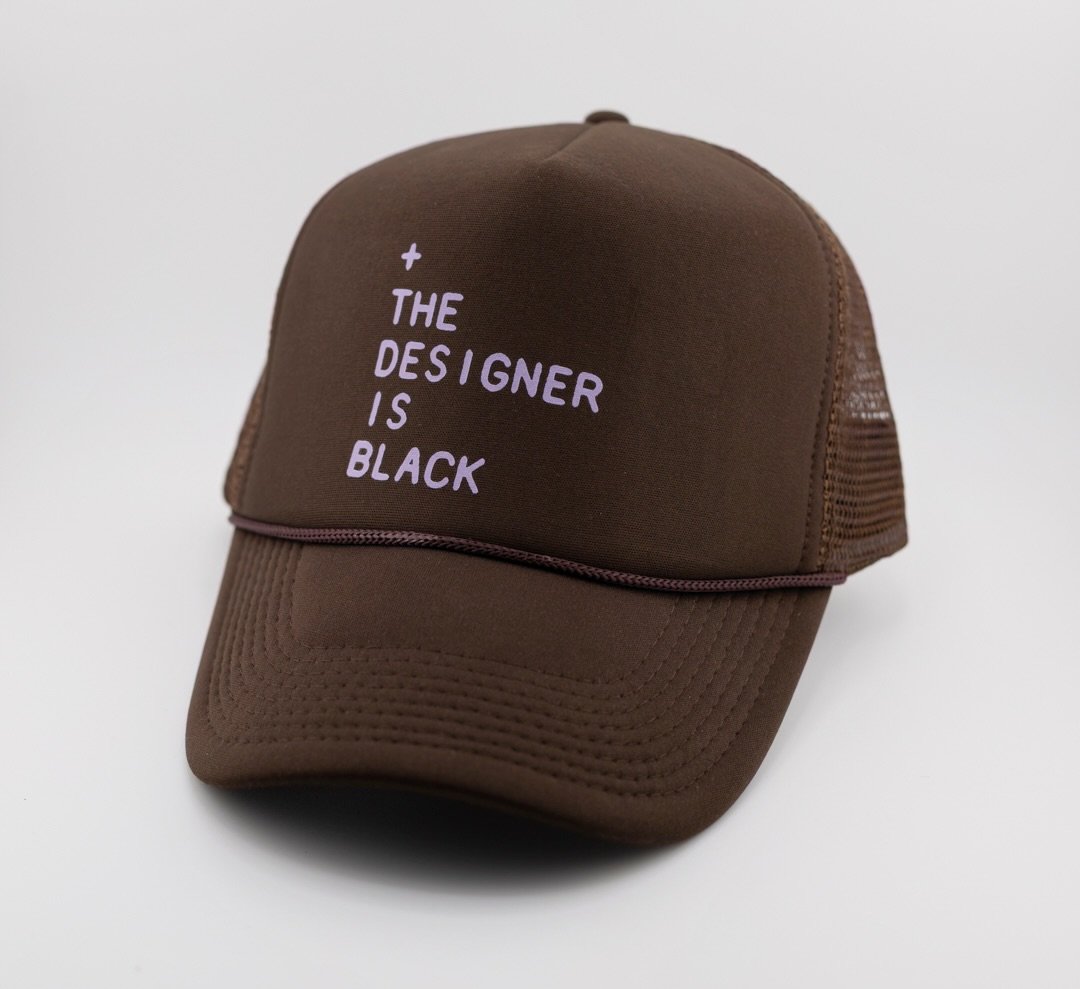 +TDIB Trucker Hat Purple Pastel Chocolate
