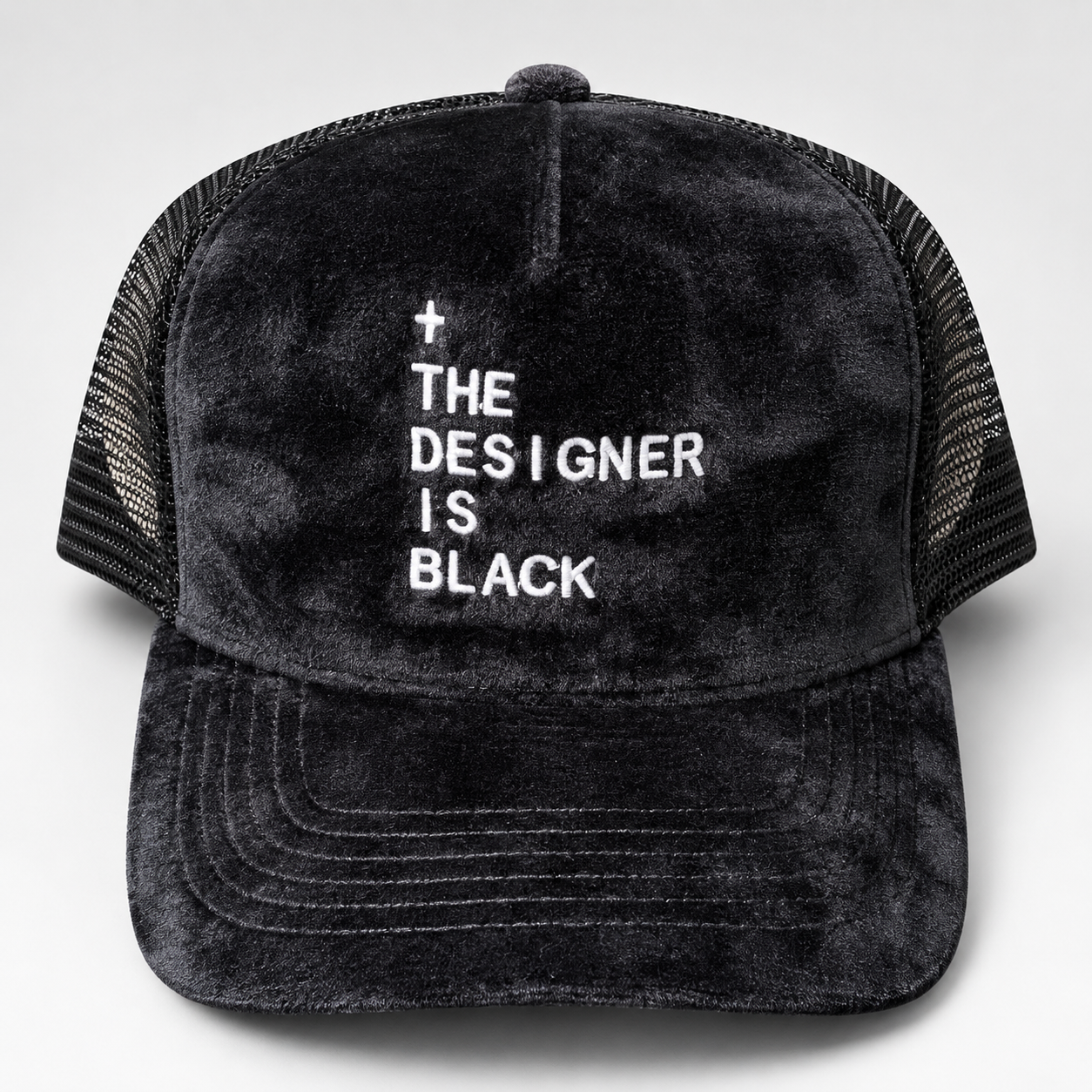+TDIB Velvet Embroidered Trucker Hat