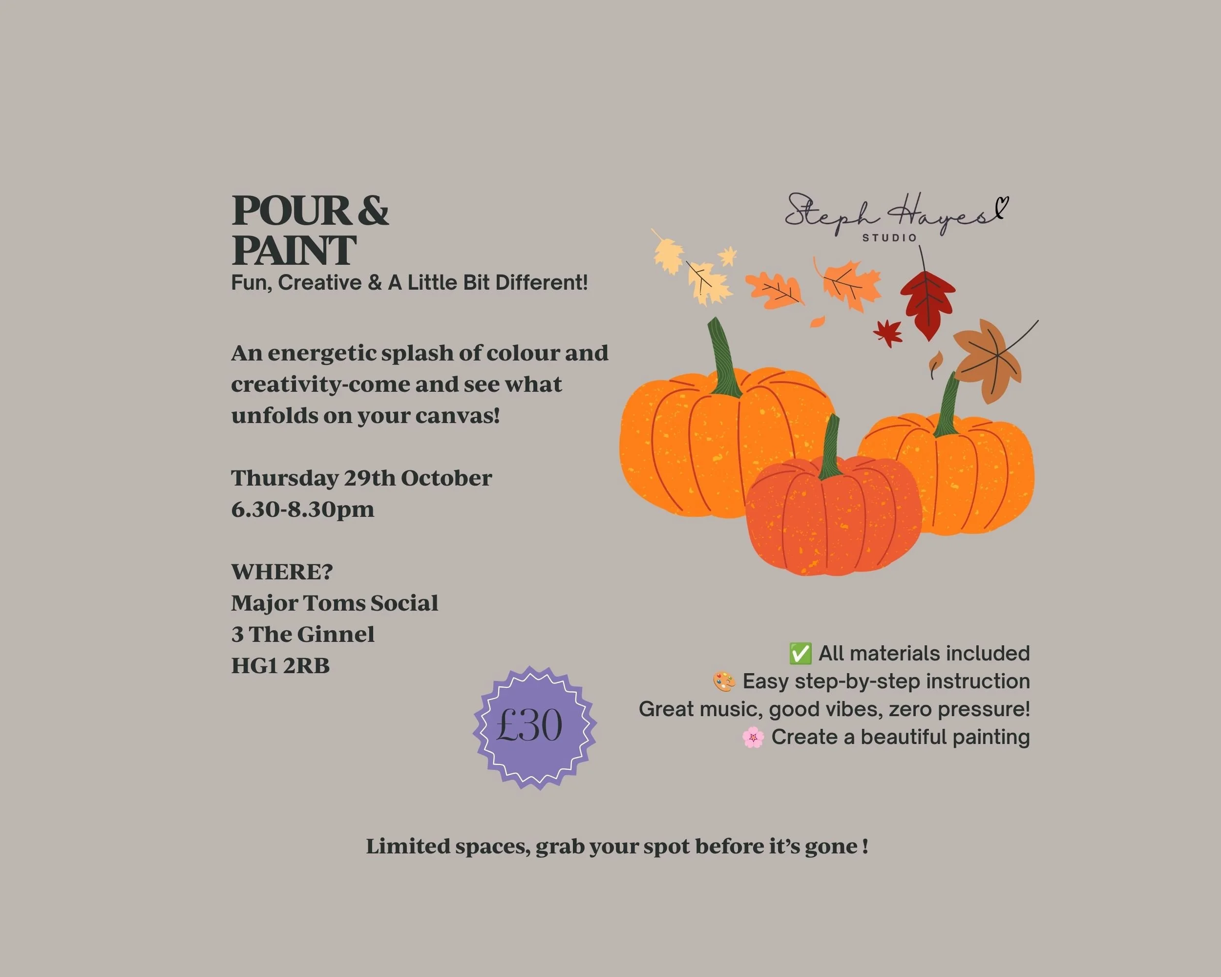 Pour & Paint Social -Oct-29