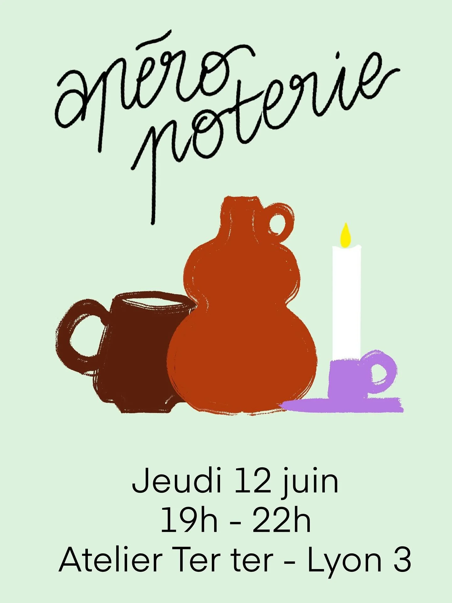 Prochain ap&eacute;ro-poterie : Jeudi 12 juin 🏺🍷

💌 inscrivez-vous directement sur notre site internet, via le lien dans notre bio !

👌Vous y trouverez &eacute;galement toutes les infos relatives aux ap&eacute;ros-poterie.

&Agrave; bient&ocirc;t