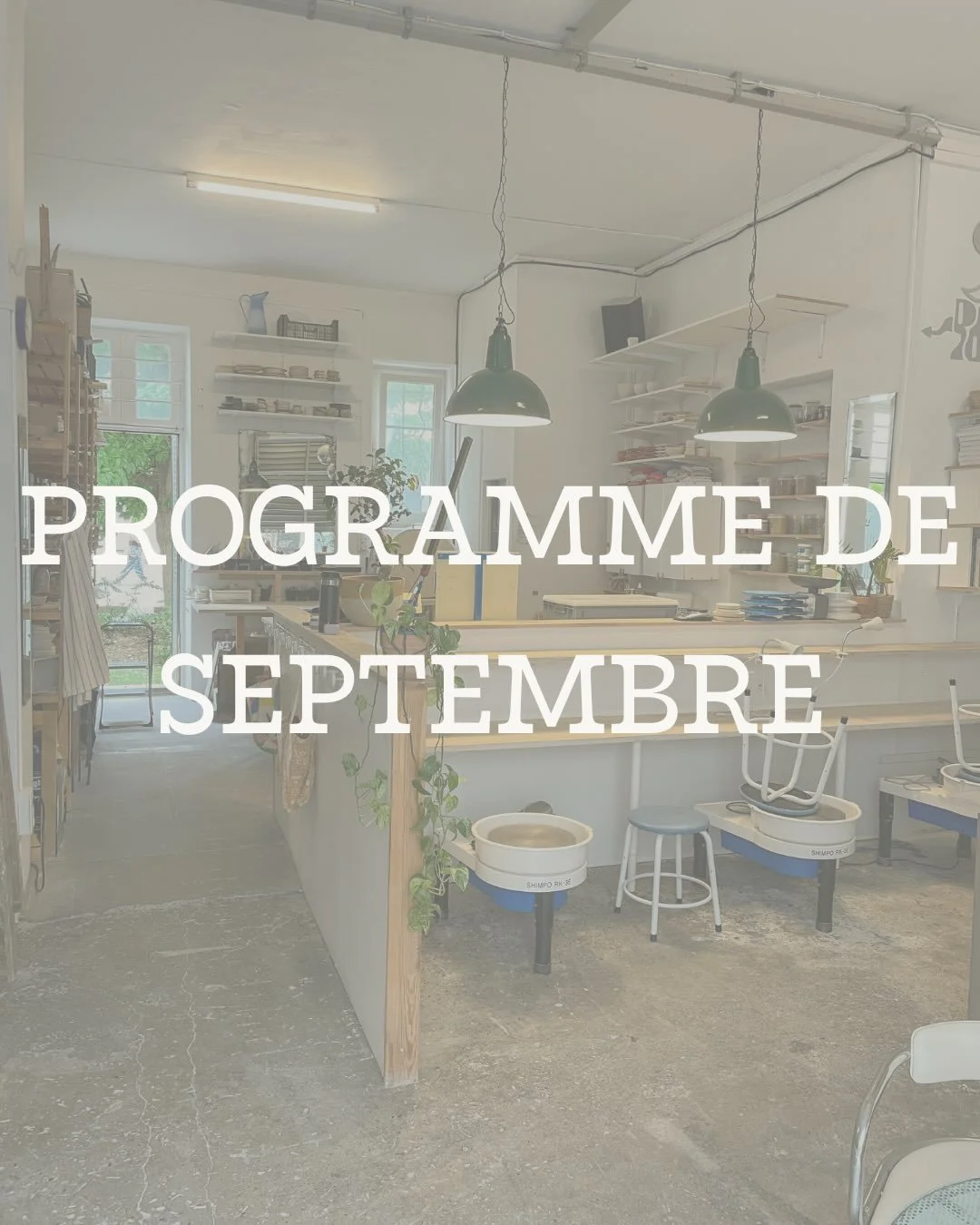 Le programme des ateliers de septembre-octobre est en ligne ! 
 
https://www.atelier-terter.com/cours-de-poterie
(Ou lien en bio) 

Toujours plus d&rsquo;ateliers pour apprendre, cr&eacute;er et partager ! 

&Agrave; bient&ocirc;t au Ter Ter ☀️