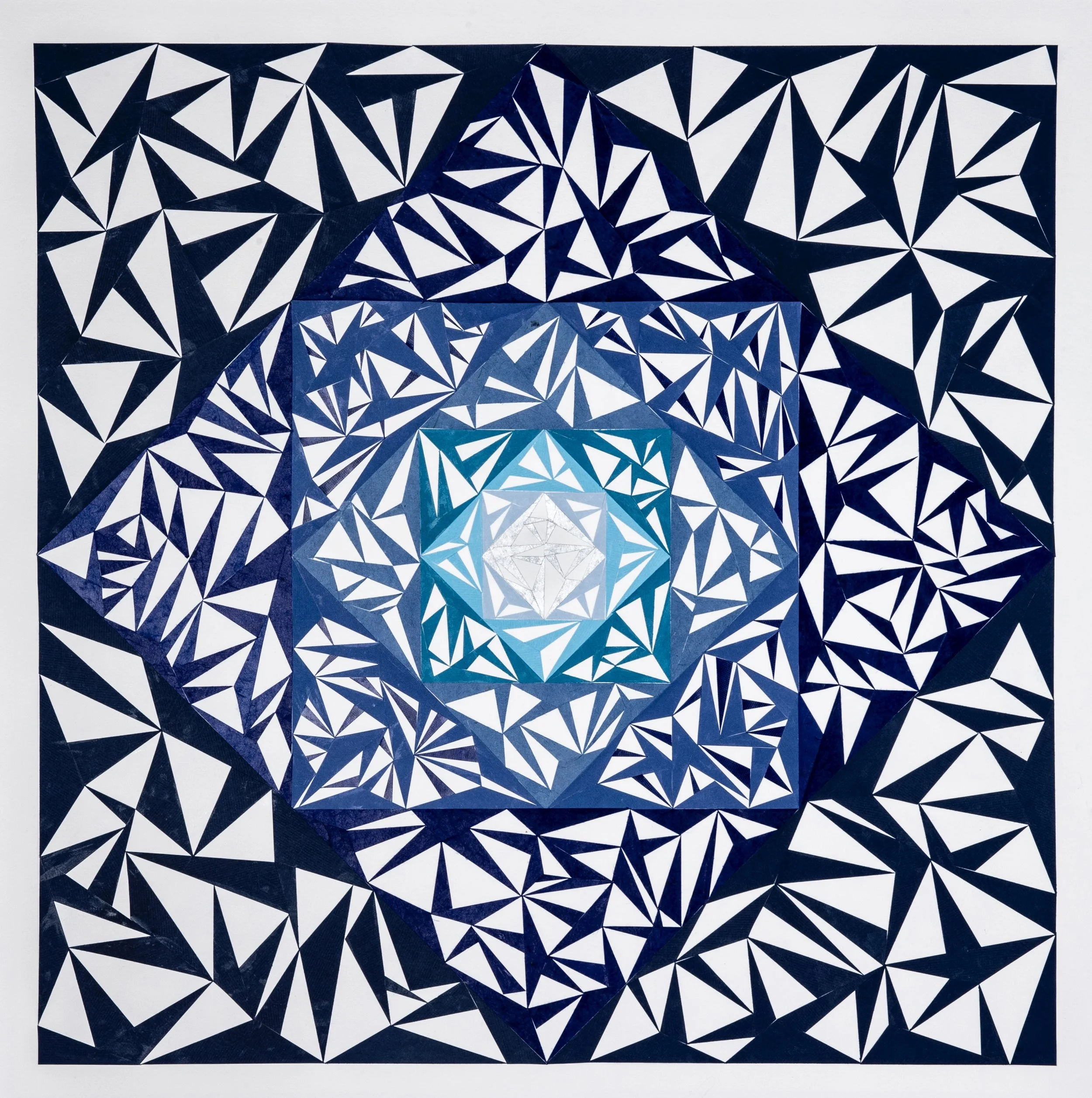 Heart of Sapphire, 2026, 70 x 70cm