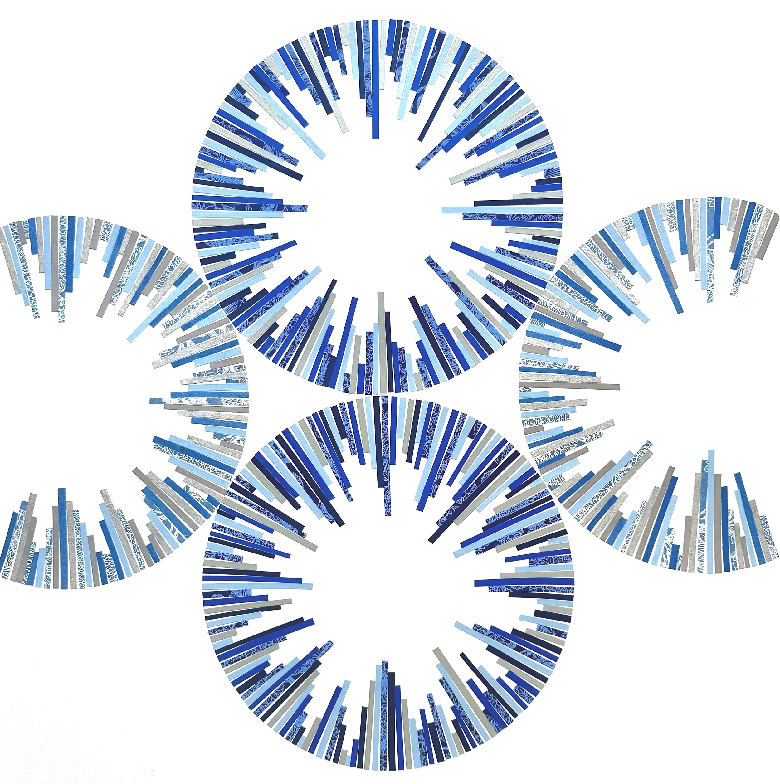 Blue Quartet, 2026, 50 x 50cm