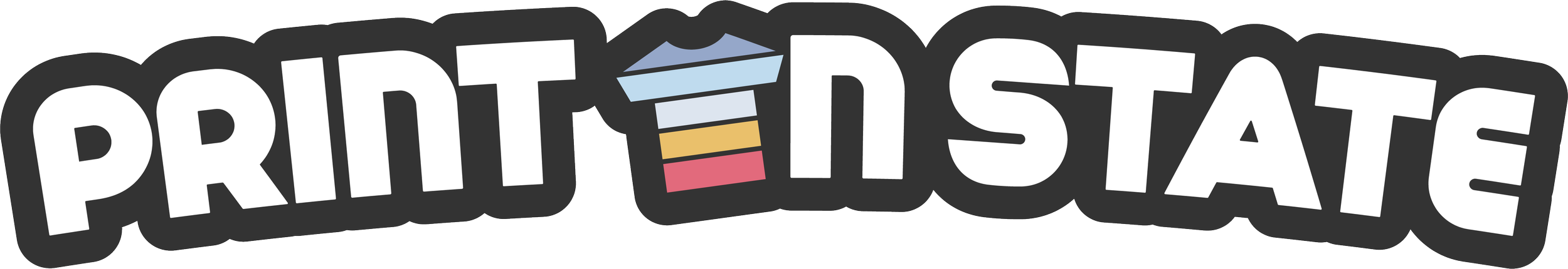 Colorful logo with the word 'Printastic' and a stacked paper icon in the middle.