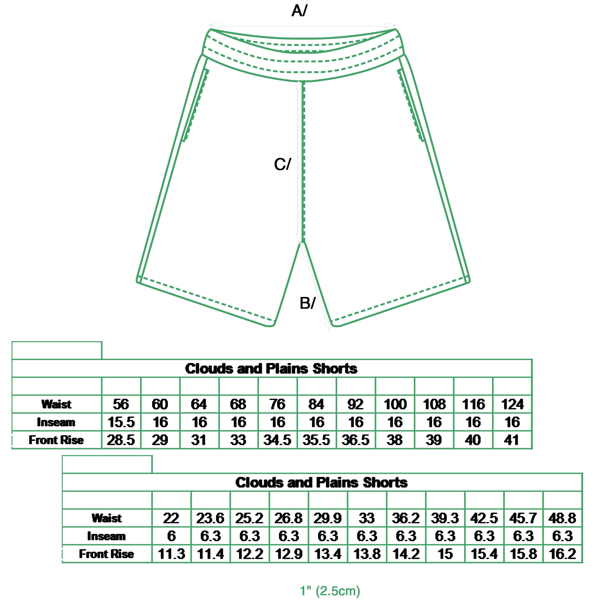 Clouds and Plains Shorts sizes charts.png