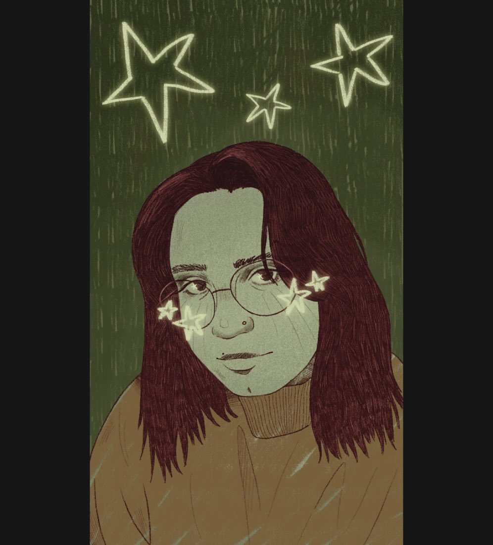 quick little self portrait i threw together the other day for my business card! and #newprofilepic
#illustration #drawing #sketch #procreate #selfportrait