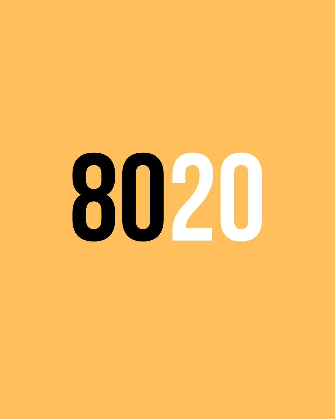 80/20 rule
