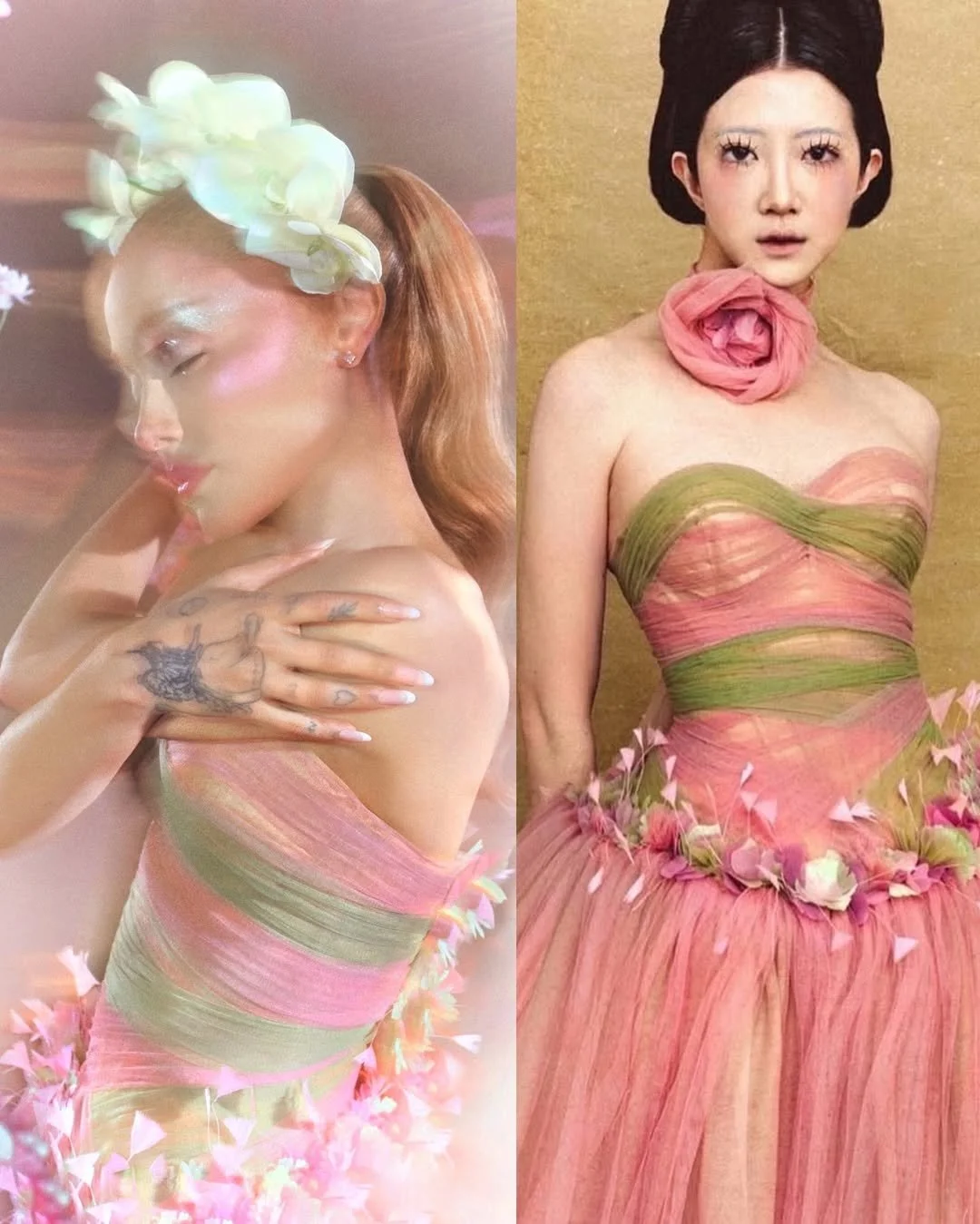 ARIANA GRANDE IN MAQUINN COUTURE TULLE DRESS