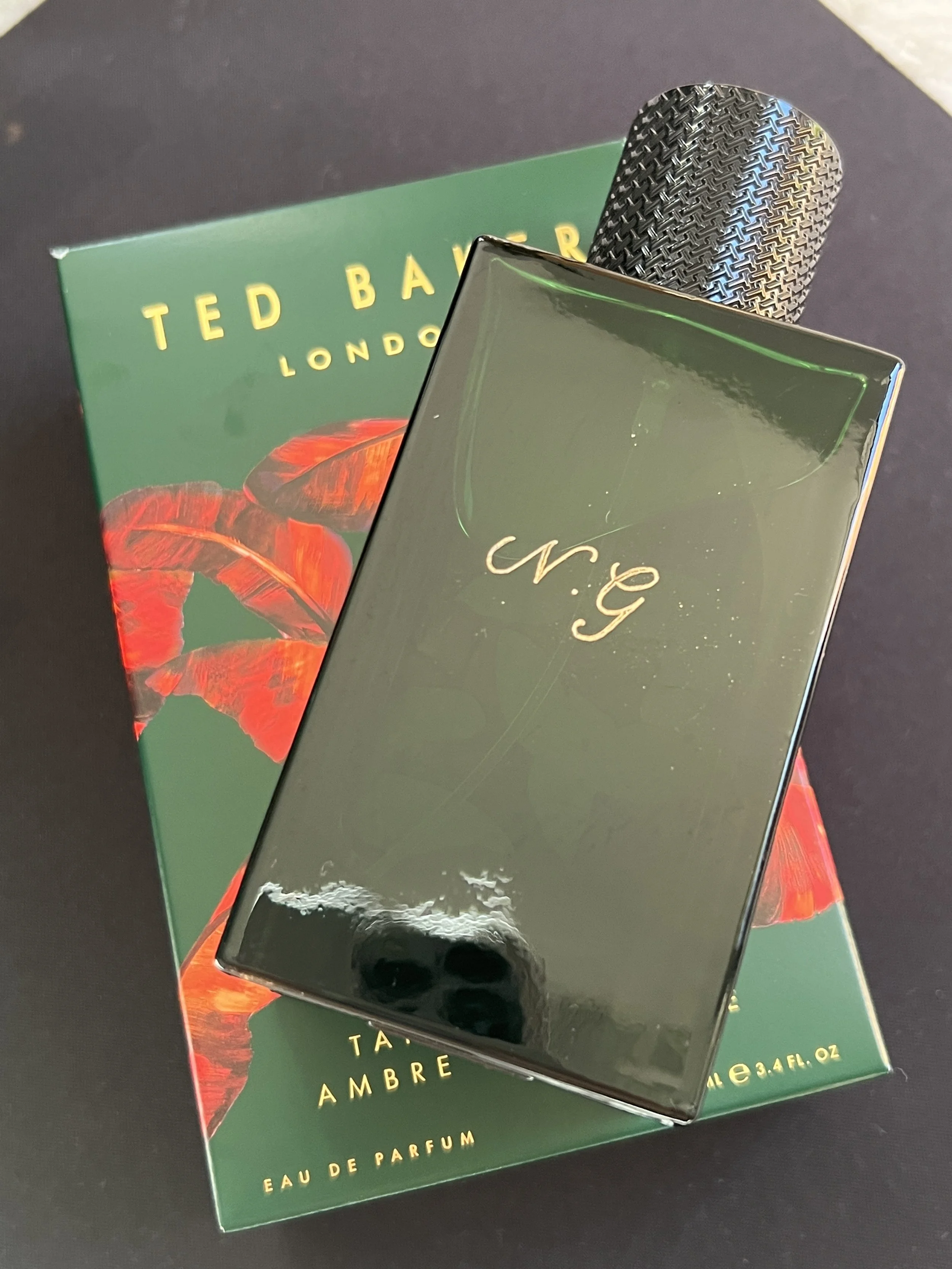 Engraved initials on a Ted Baker perfume bottle for a brand activation/ influencer event held by the Perfume Shop