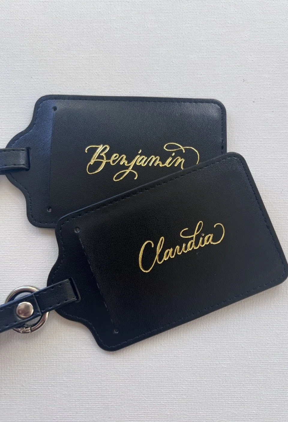 Hot foiling on luggage tags for a brand activation