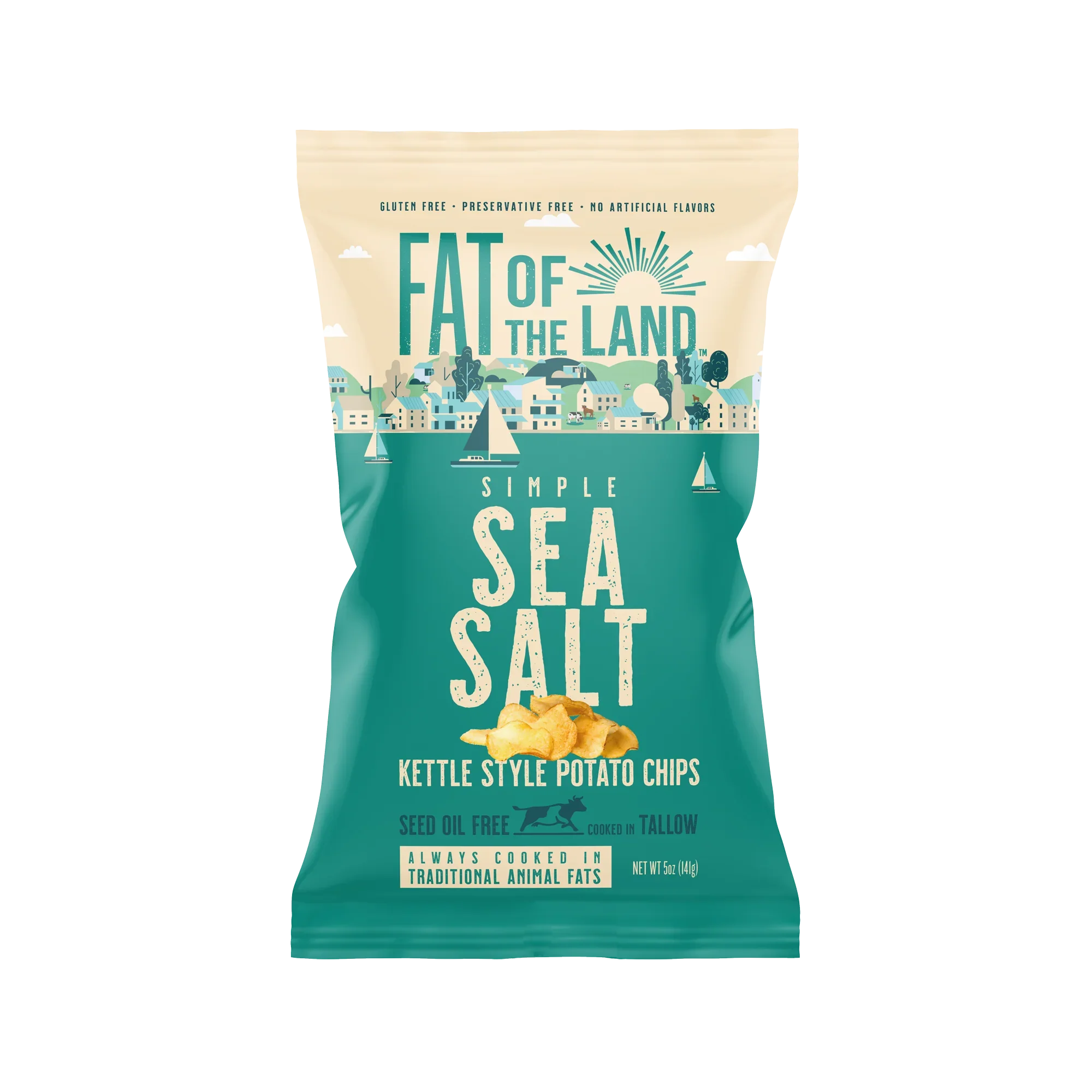 Fatoftheland Simple Sea Salt Tallow-Cooked Chips