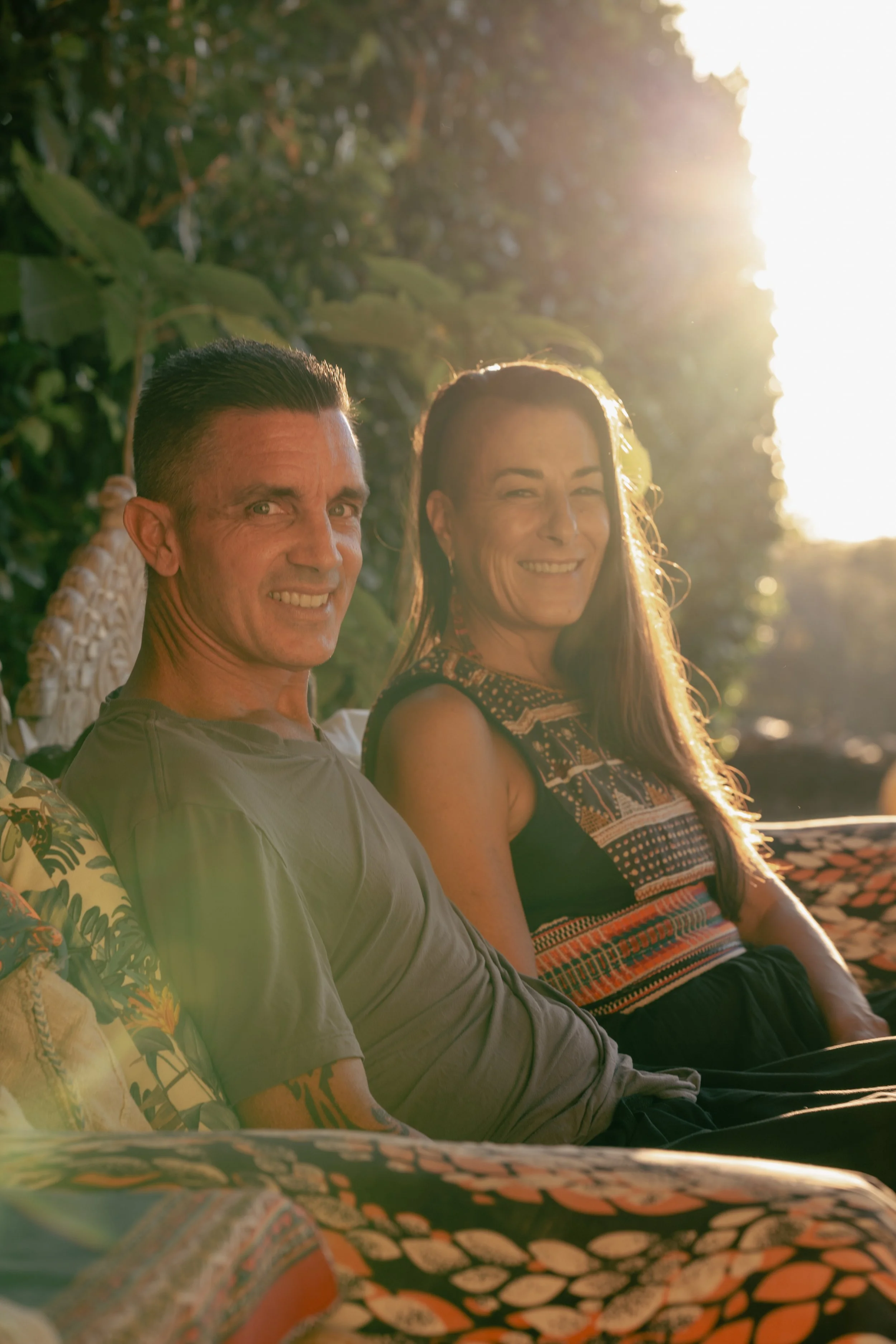 Brad and Sarah, founders of La Matriztica at Casa Sagrada in Guanacaste Costa Rica