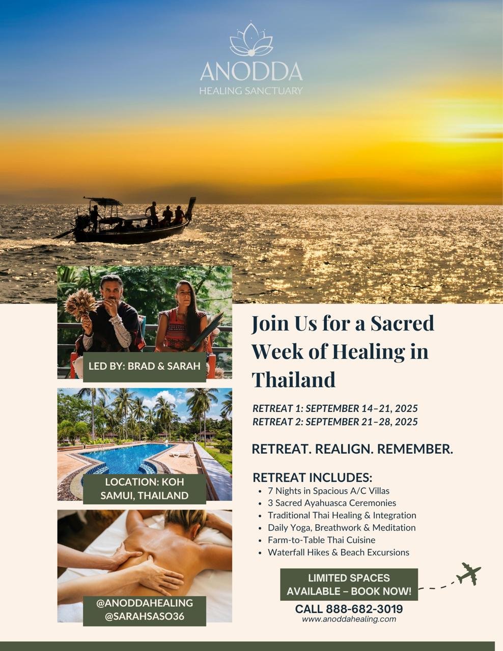 Join Brad and Sarah in Thailand!
