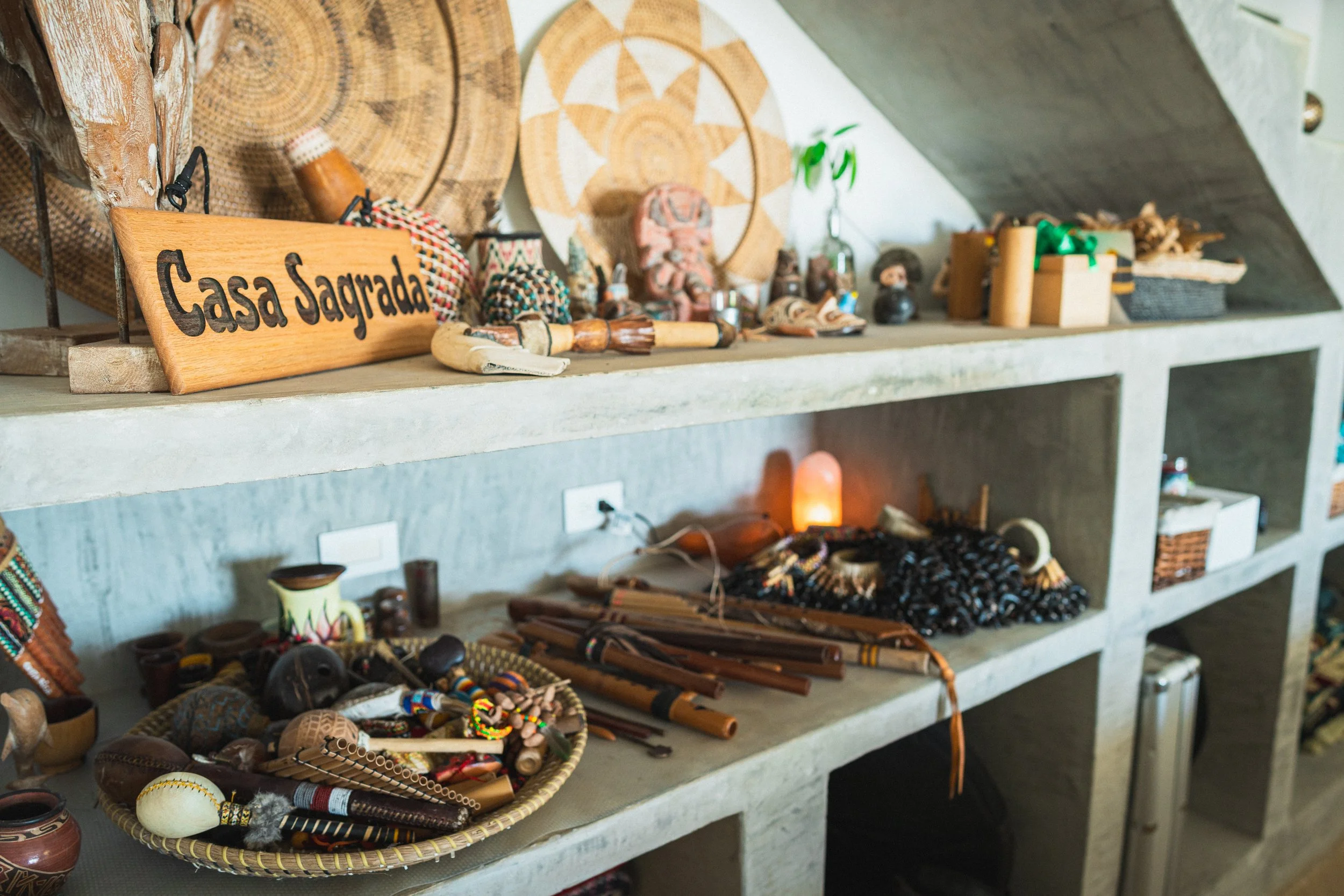 Sacred Medicine Music Altar at Casa Sagrada, Playa Negra, Guanacaste, Costa Rica