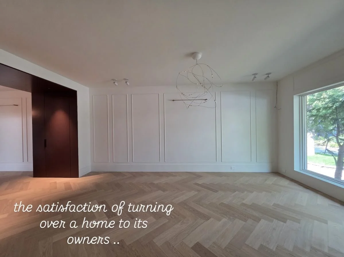 subtle trim detailing lifts the eye to heighten the feel of 8&rsquo; tall walls; herringbone floor pattern increases the horizontal sense of space and; deep burgundy thresholds contrast/expand spaces (and conceal storage)&hellip; this home in benning