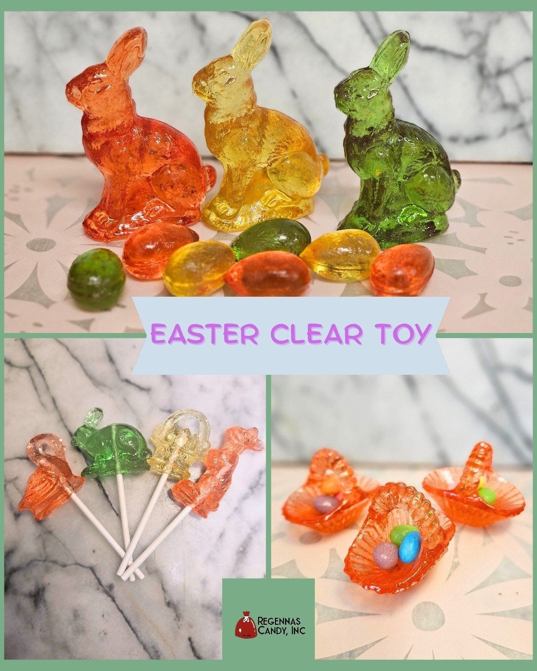 🪻Spring Clear Toy is here!

🐰Order online for shipping or pick up!

 #cleartoycandy #EasterCandy #regennascandycleartoy #oldfashionedcandy